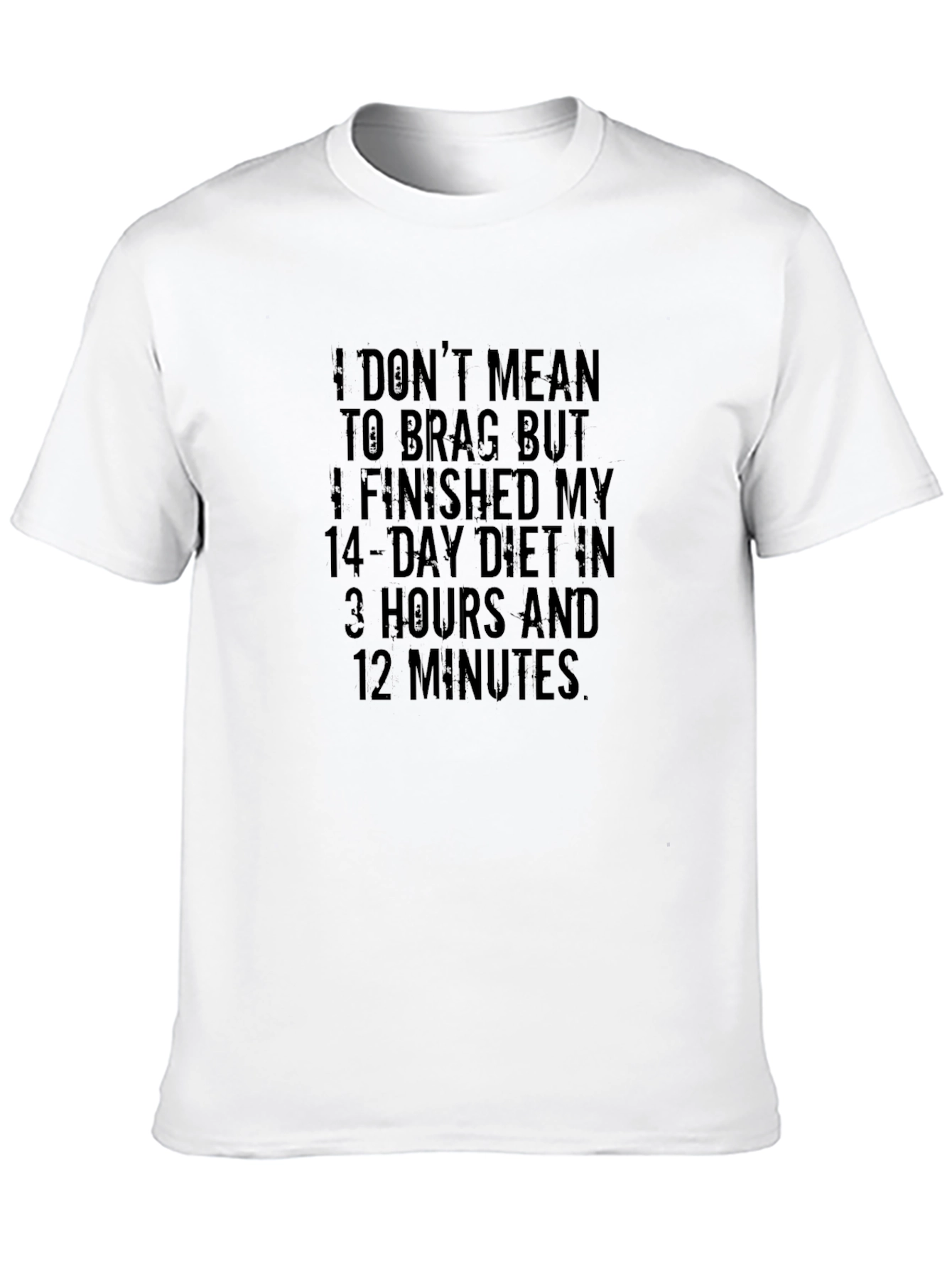 Black Funny Diet T-Shirt - I Finished My 14-Day Diet view 10