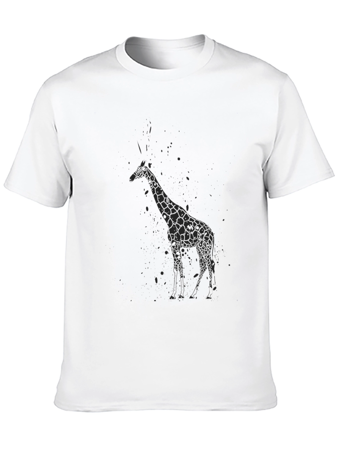 Black Black Giraffe Graphic T-Shirt - Men's Style view 10