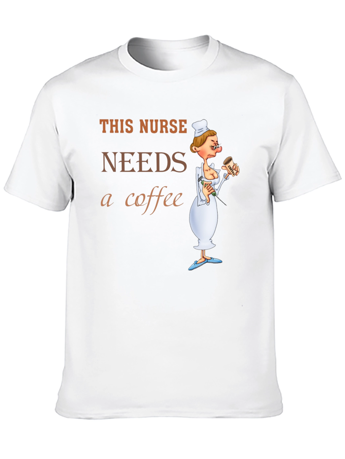 Black This Nurse Needs Coffee T-Shirt Funny Gift view 10