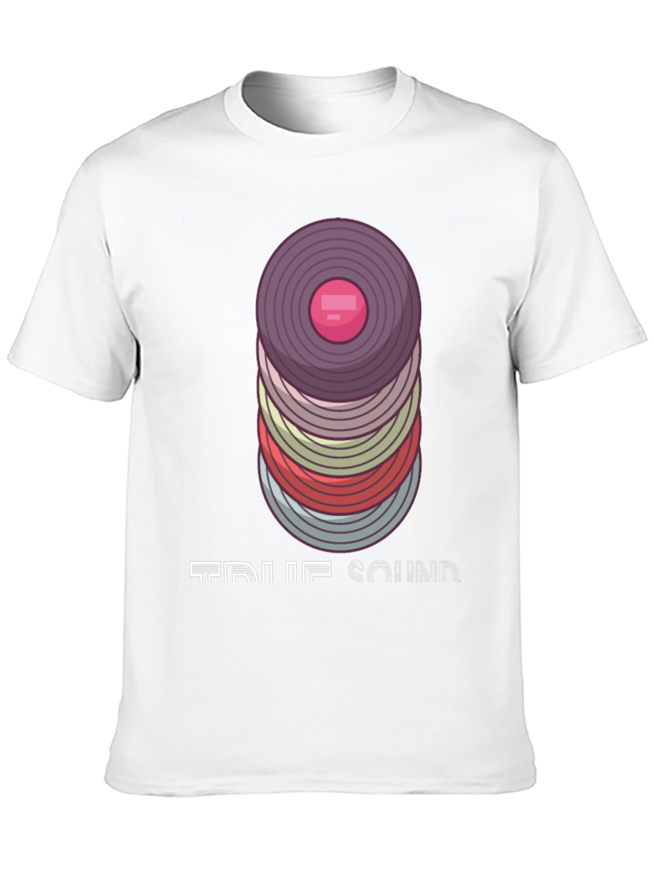 Black Vintage Vinyl Record Stack T-Shirt - Music Lover's Tee view 10