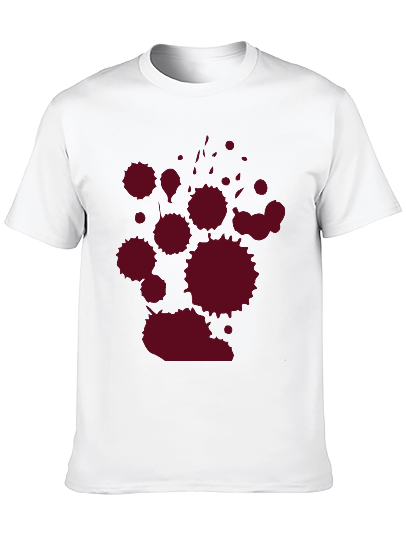 Black Dark Tee with Crimson Splatter Graphic view 10