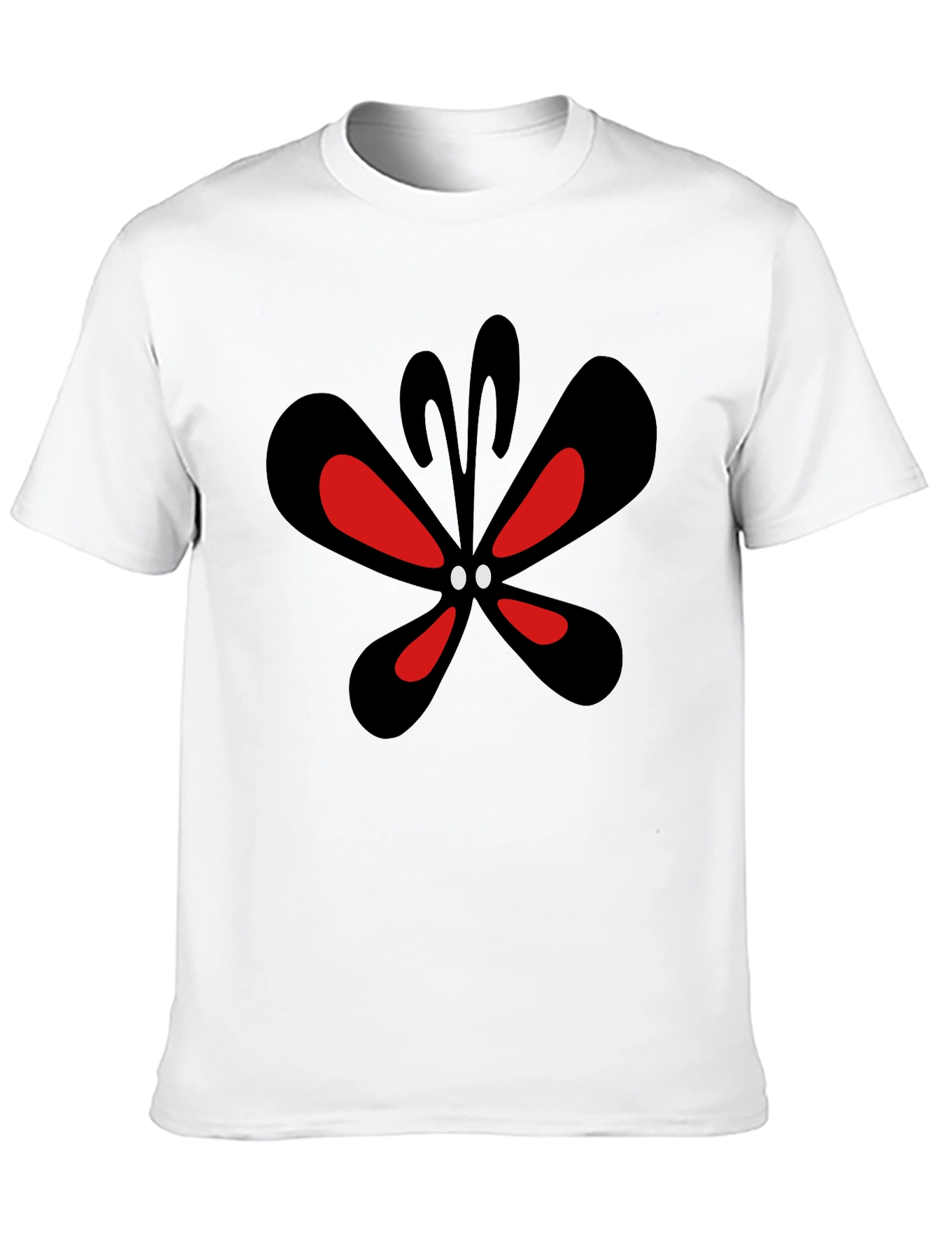 Black Graphic Butterfly T-Shirt - Modern Black Tee view 10