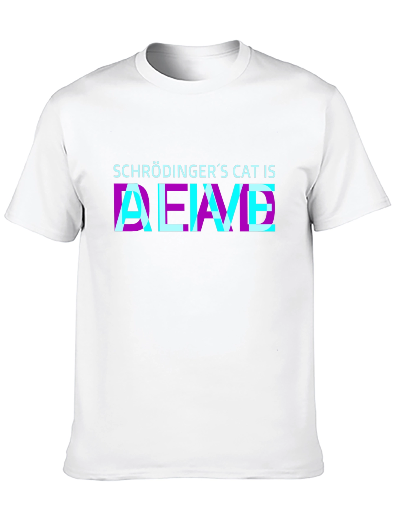 Black Schrödinger's Cat Is Alive T-Shirt view 10