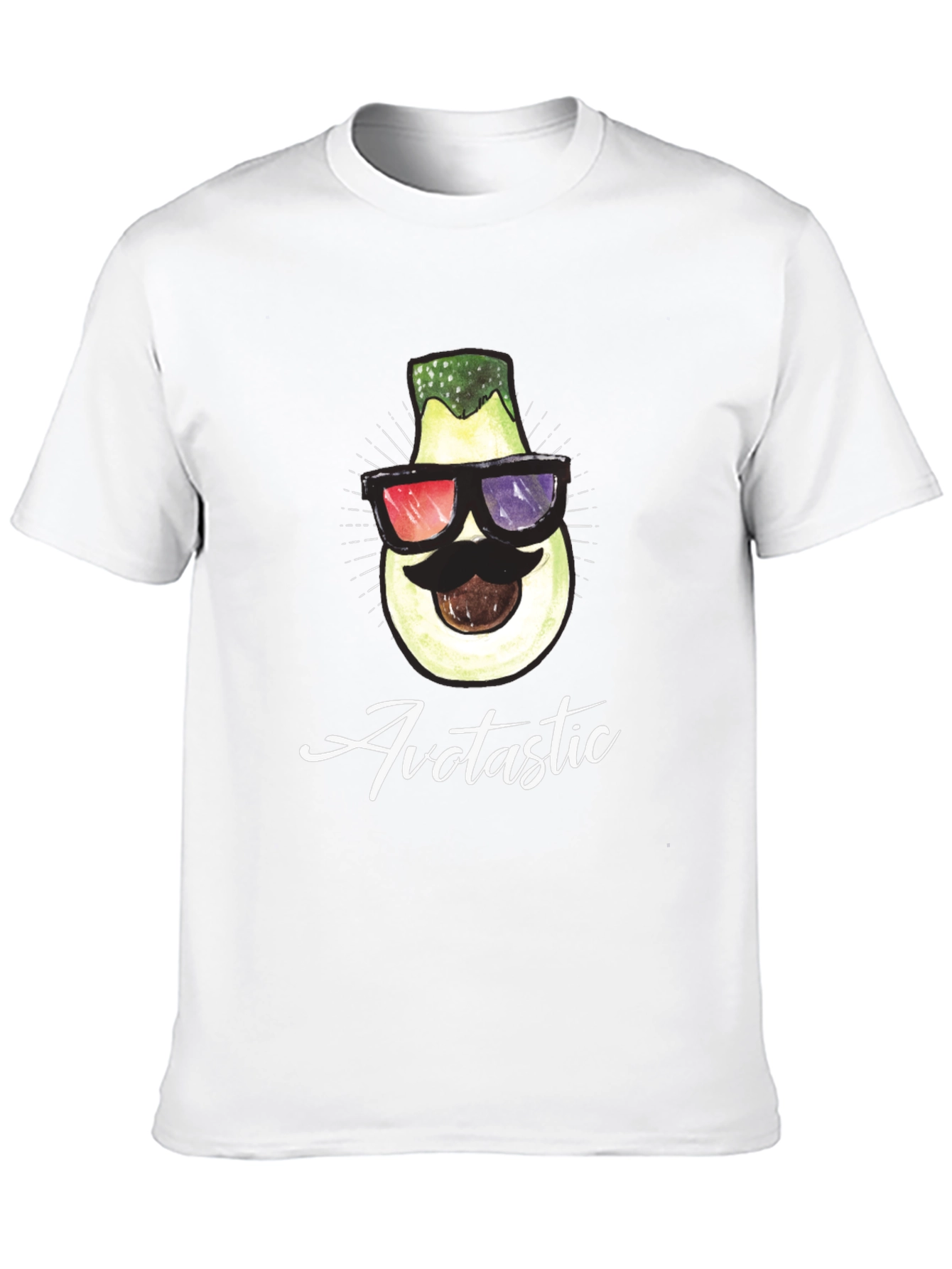 Black Avotastic Graphic Tee - Cool Avocado T-Shirt view 10