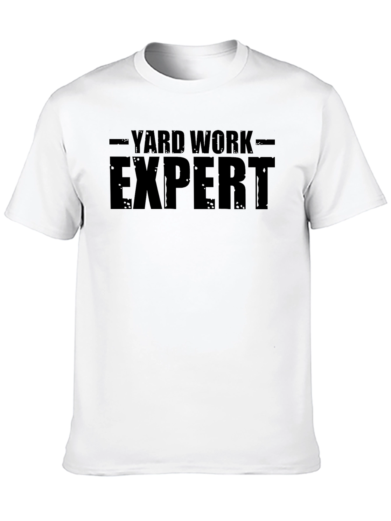 Black Yard Work Expert Tee - Black Cotton Graphic T-Shirt view 10