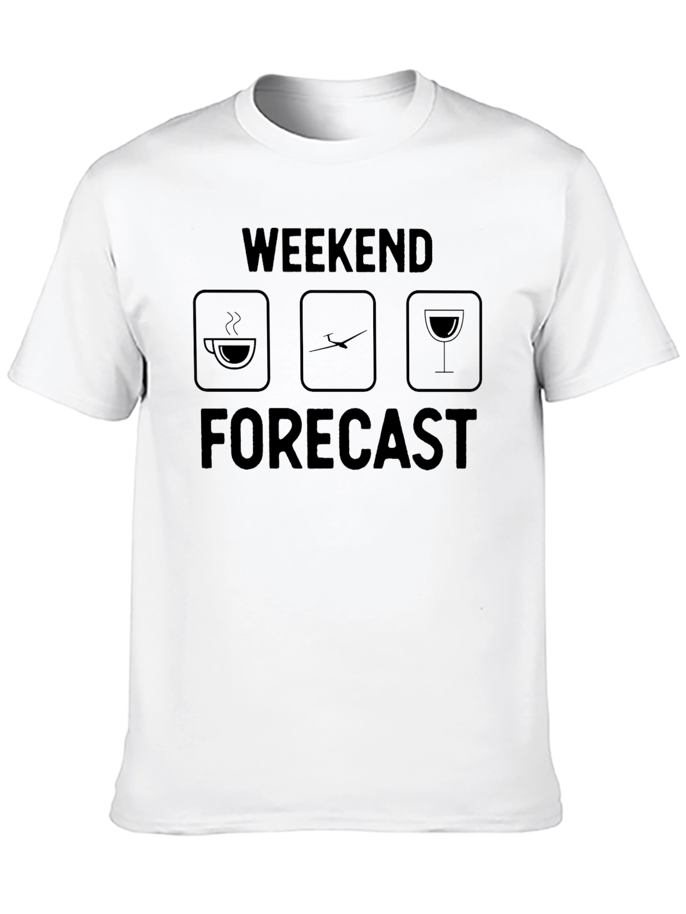 Black Weekend Forecast T-Shirt: Coffee, Golf, Wine view 10
