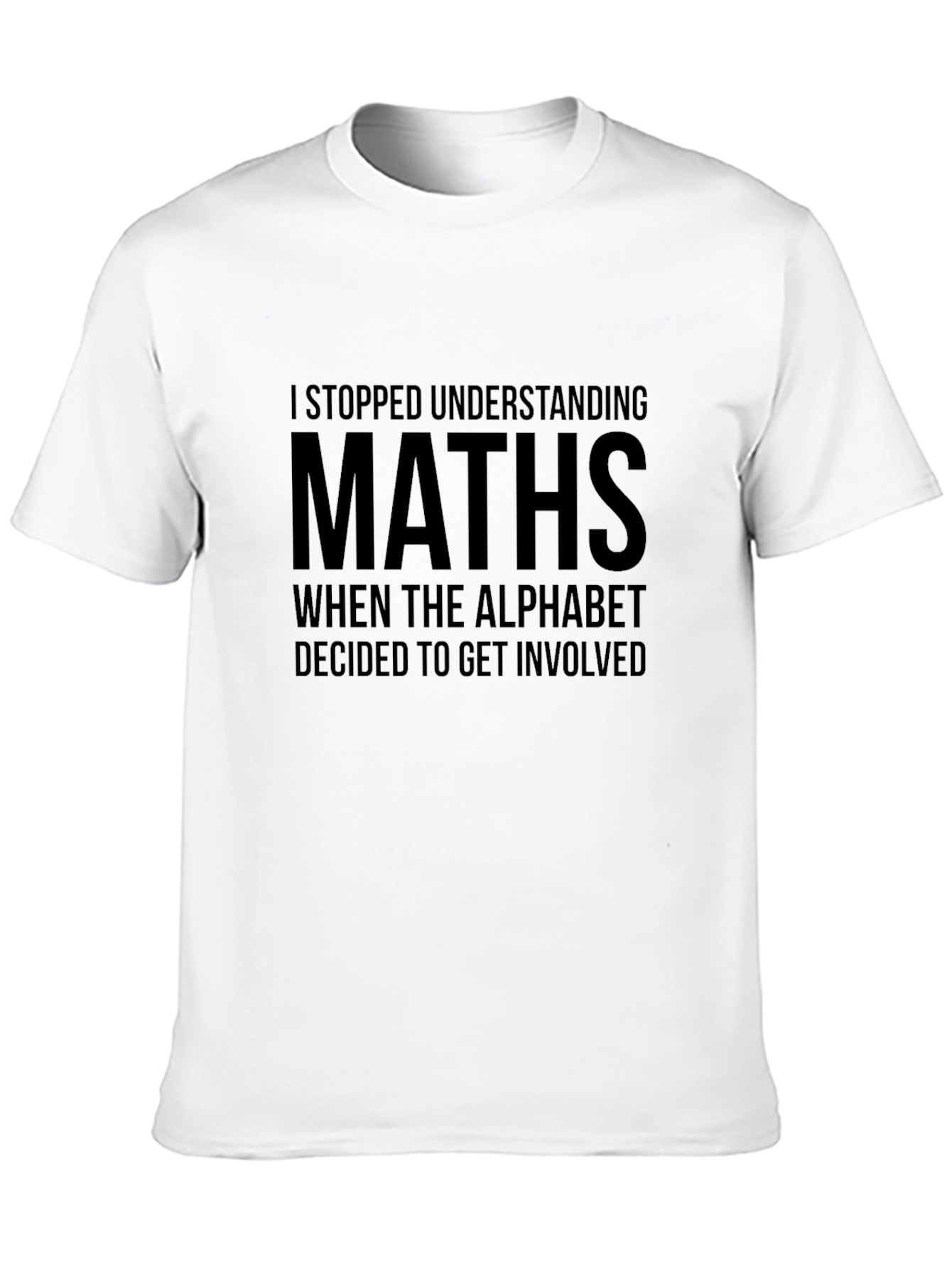 Black Math Humor Graphic T-Shirt view 10