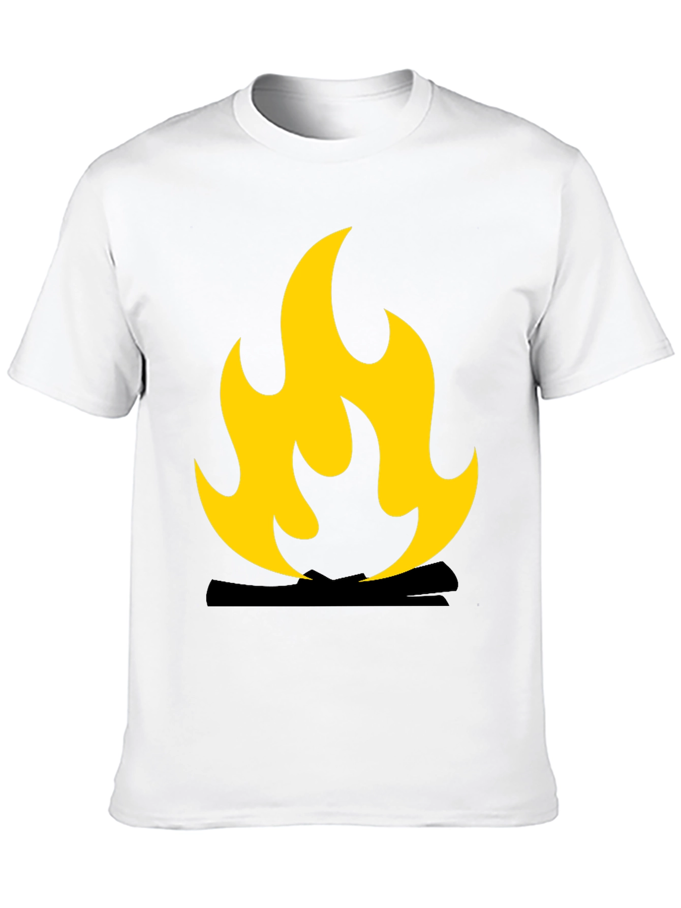 Black Flame Graphic Black T-Shirt view 10