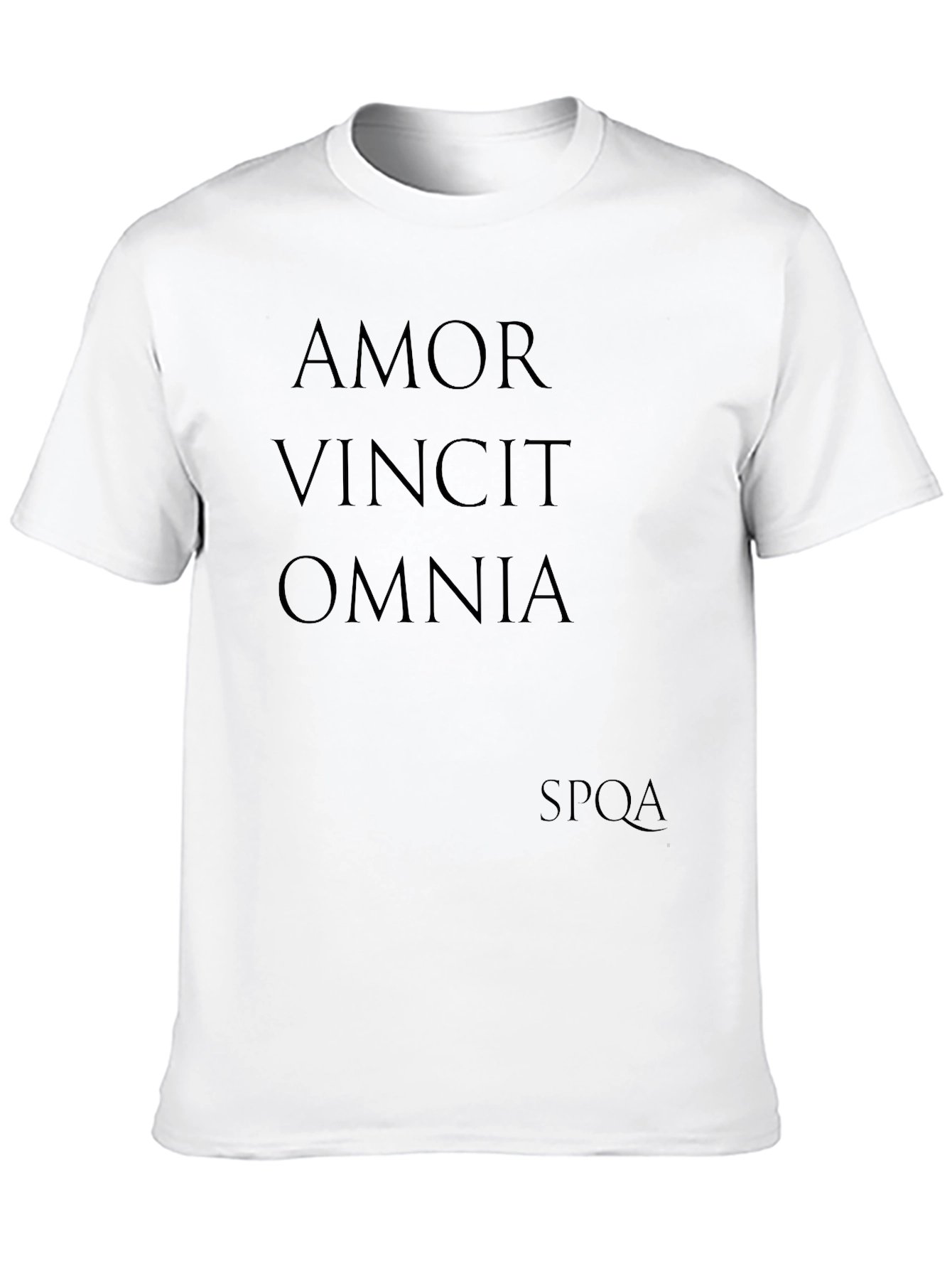 Black Amor Vincit Omnia Men's T-Shirt view 10