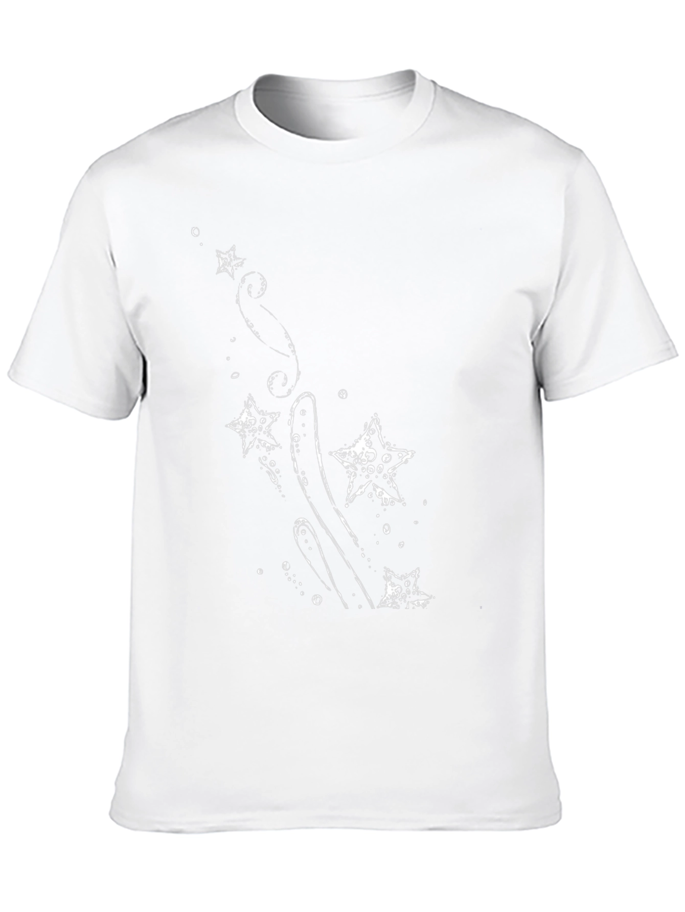 Black Black T-Shirt with Starfish Graphic view 10