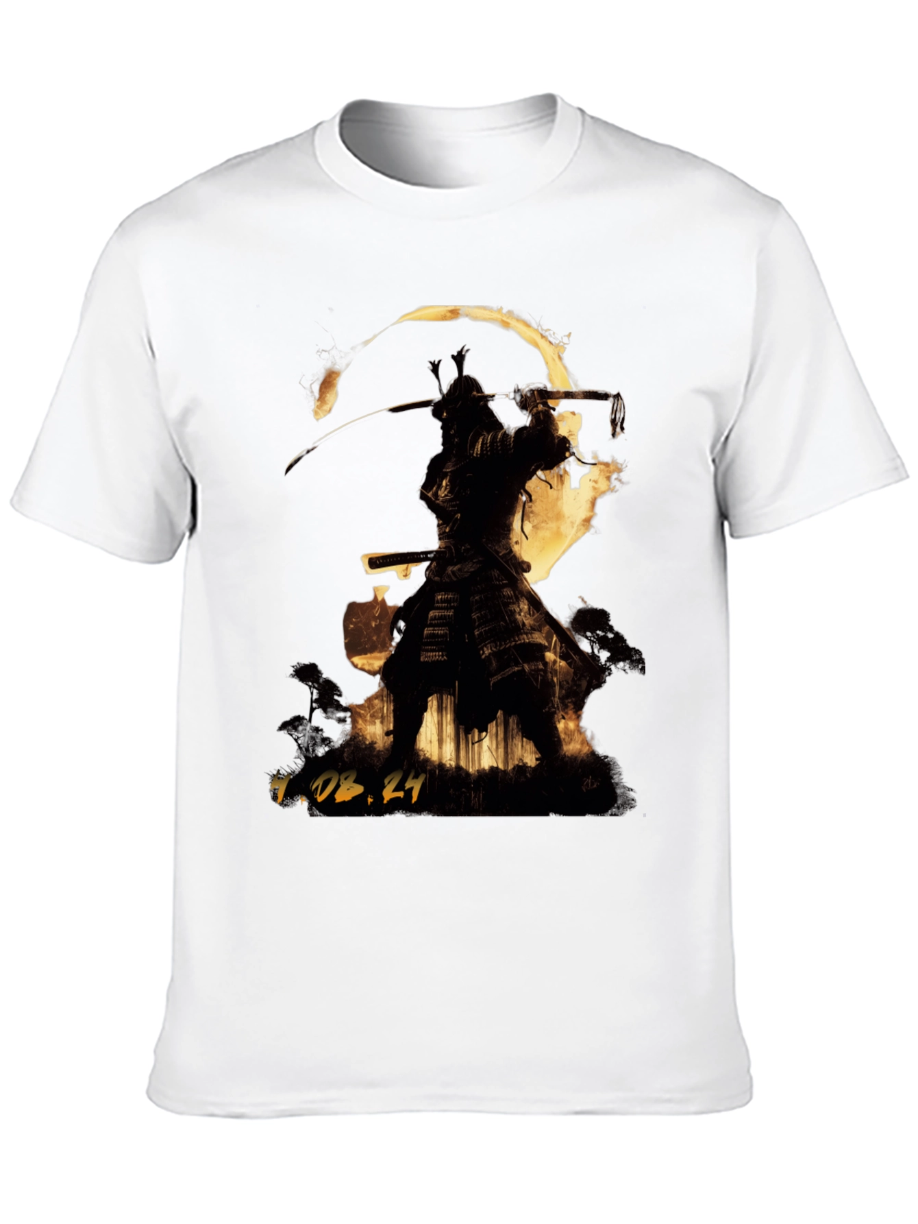 Black Samurai Warrior Graphic T-Shirt view 10