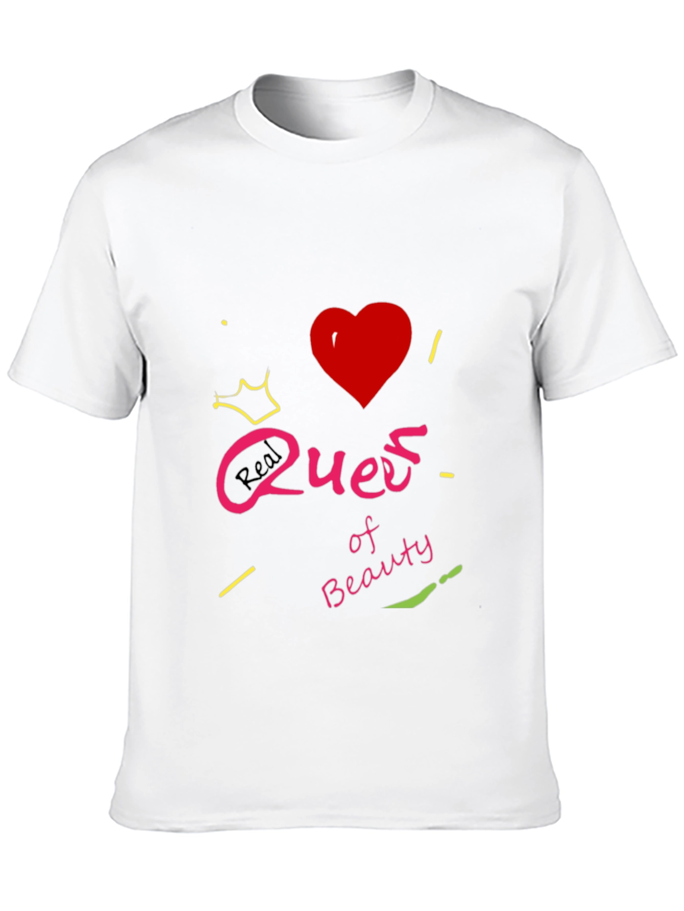 Black Real Queen of Beauty Graphic T-Shirt - Black view 10