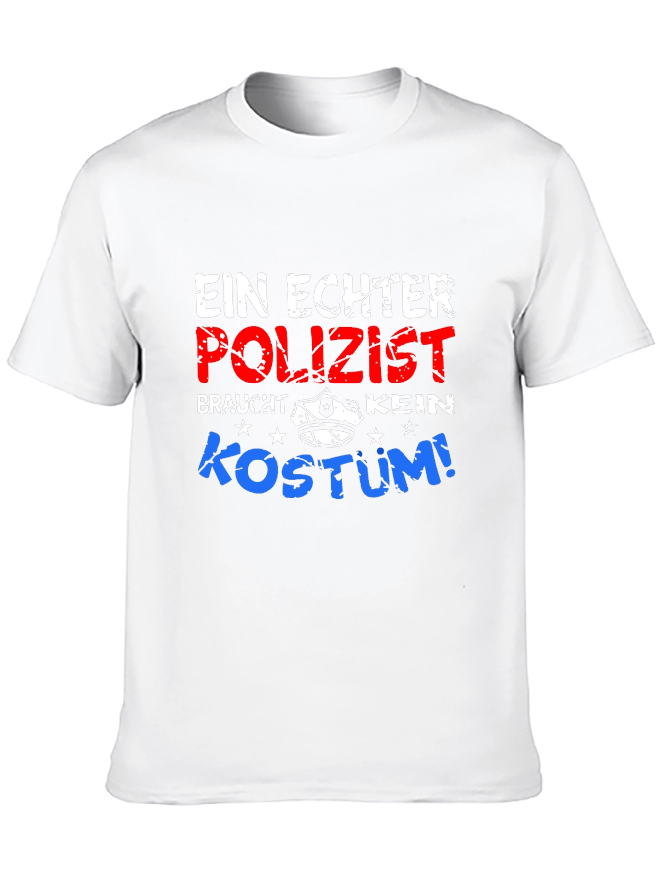 Black Ein Echter Polizist T-Shirt view 10