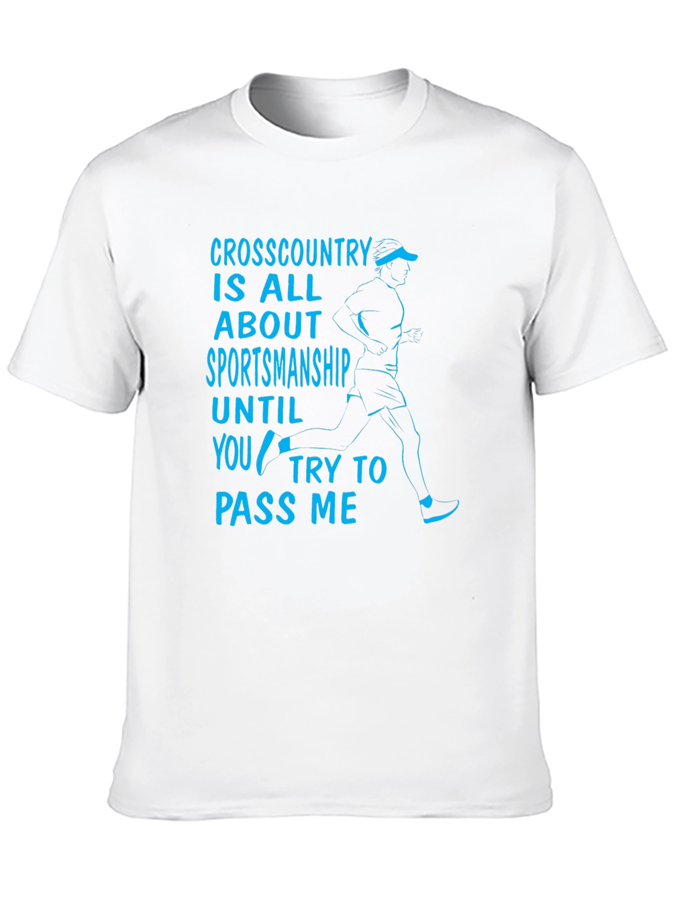 Black Funny Cross Country Sportsmanship Graphic T-Shirt view 10