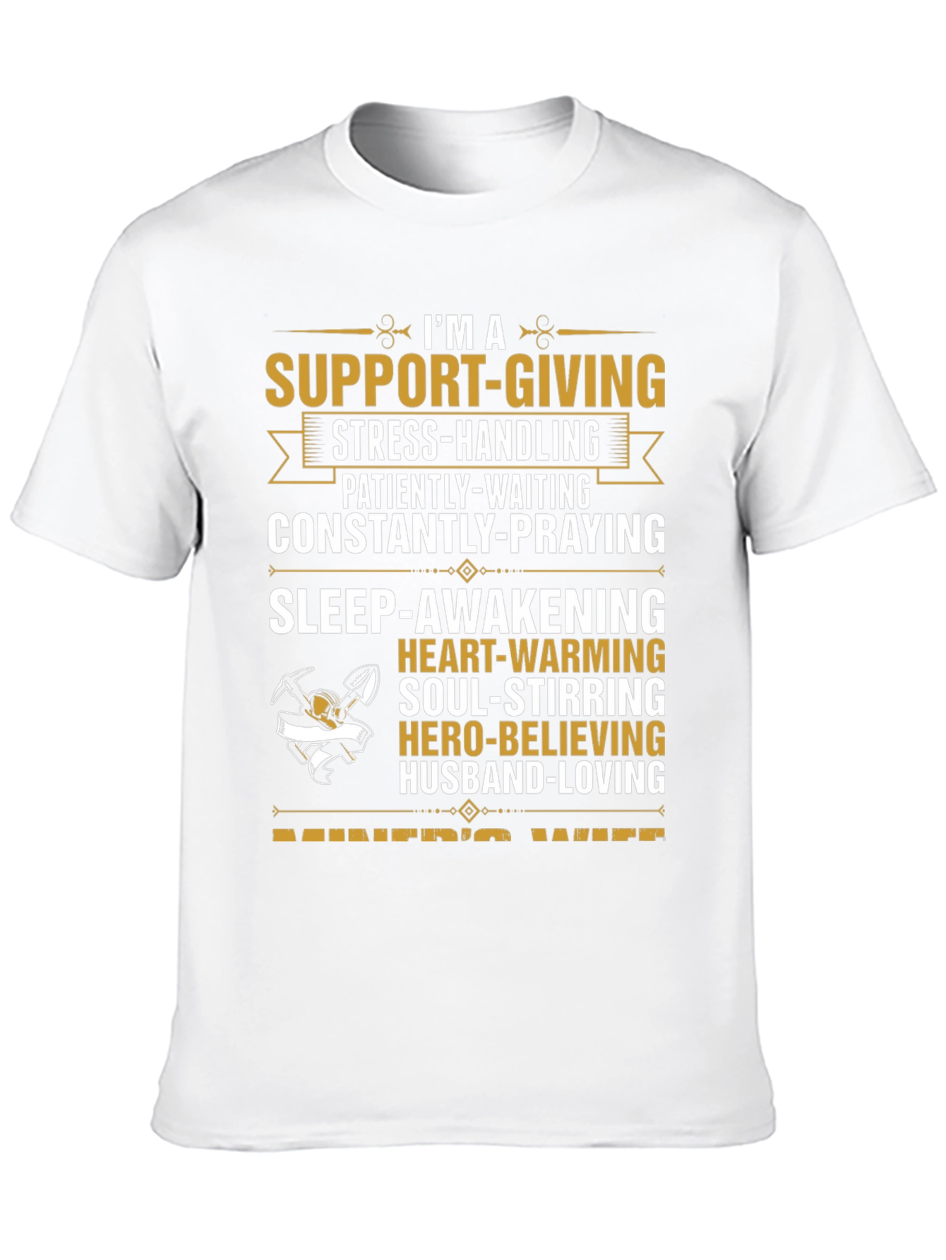 Black Miner's Wife Graphic Tee - Support-Giving, Hero-Believing view 10