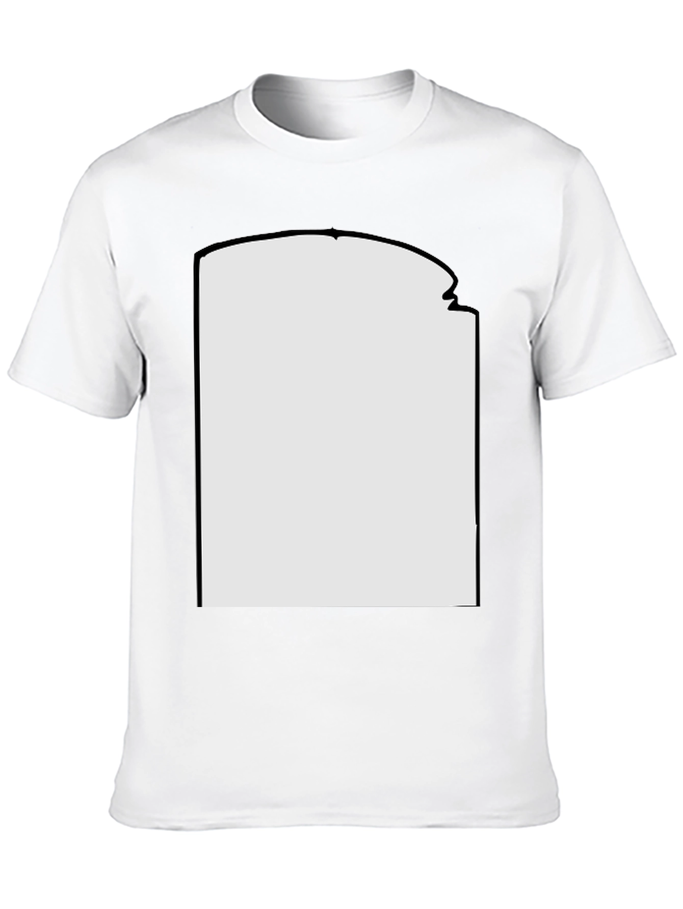Black Blank Graphic Tee - Customizable Design Space view 10