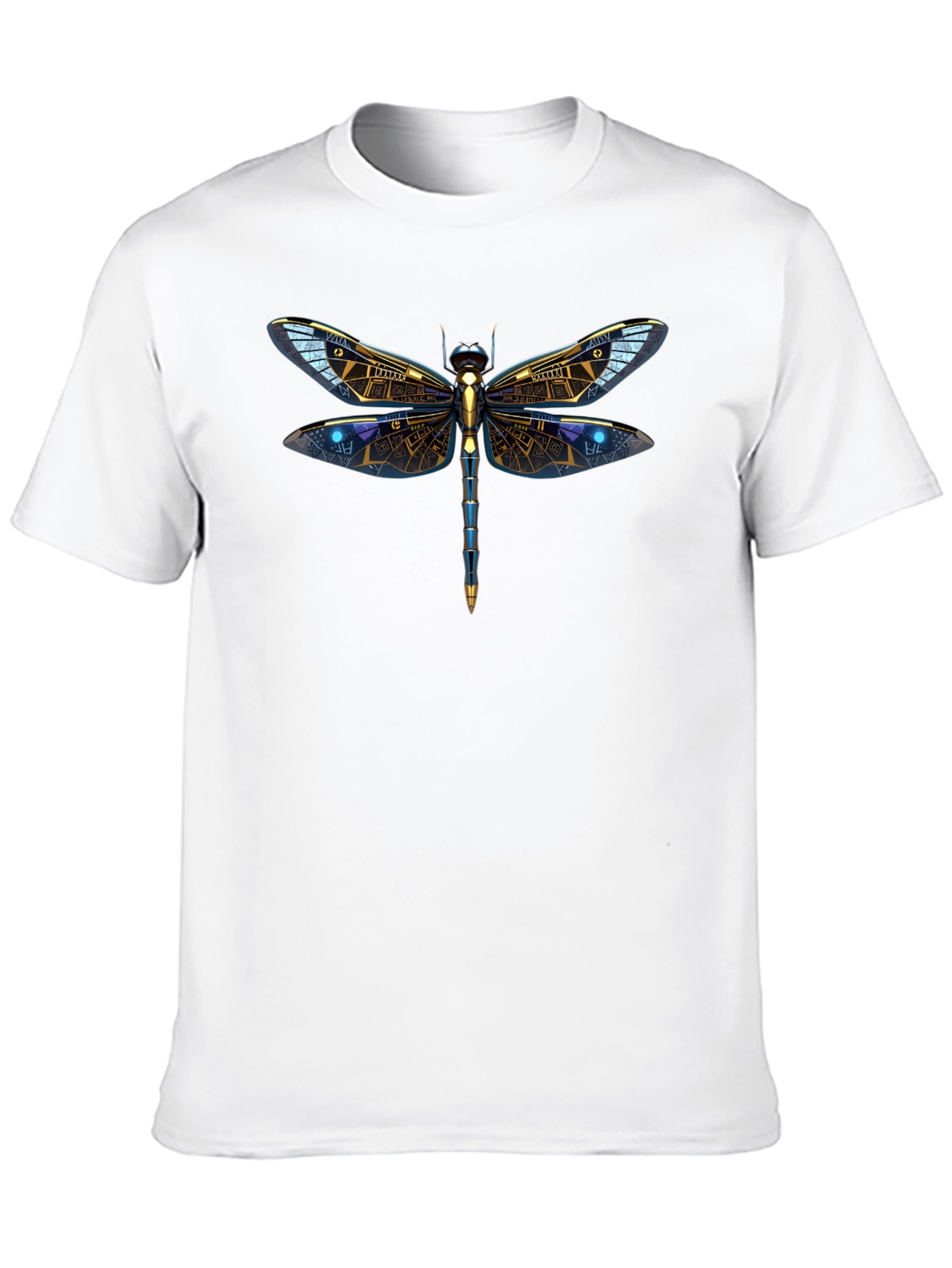 Black Dragonfly Graphic Tee - Men's Black T-Shirt view 10