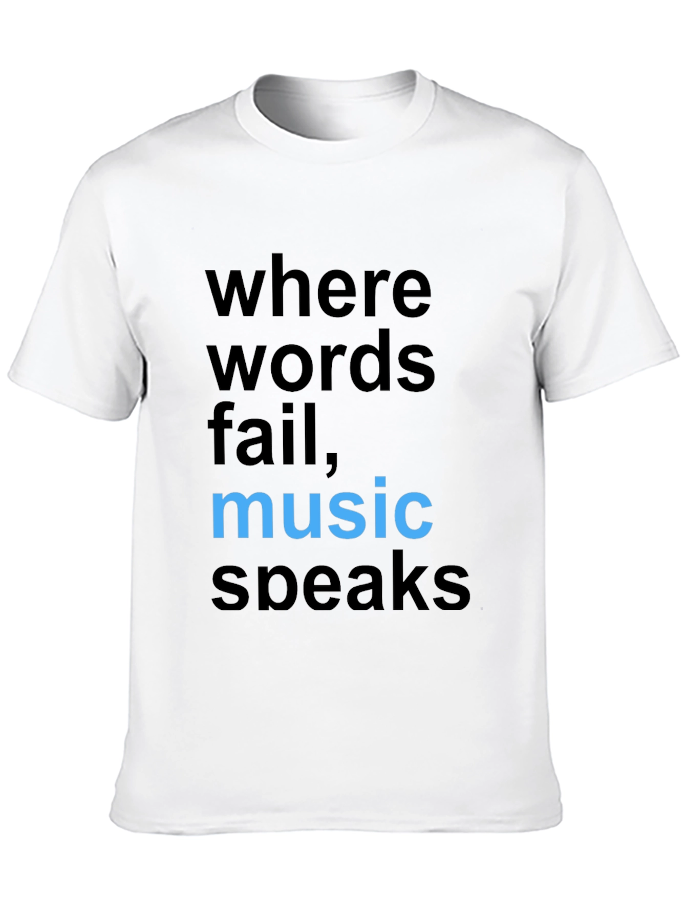 Black Music Speaks Graphic Tee - Stylish Cotton Comfort view 10
