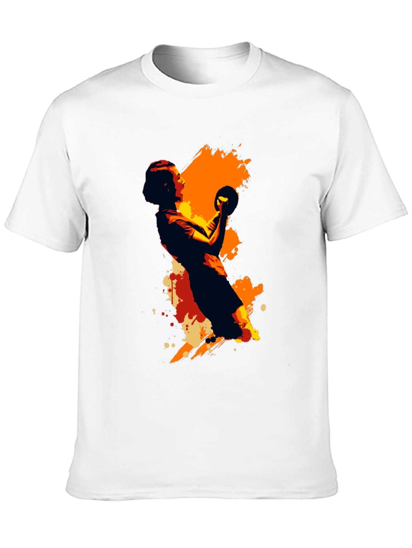 Black Handball Graphic Tee - Black Unisex T-Shirt view 10