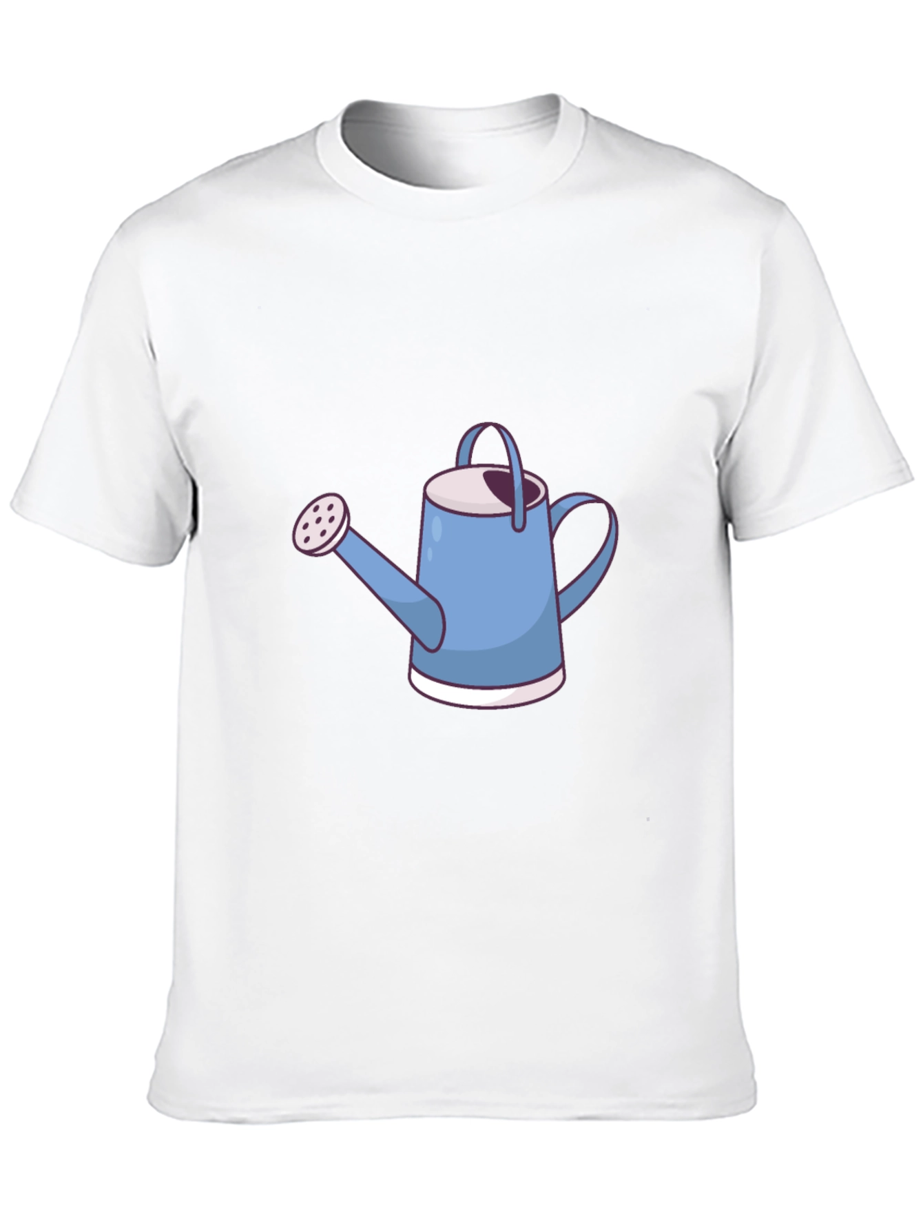 Black Cute Watering Can Graphic Tee view 10