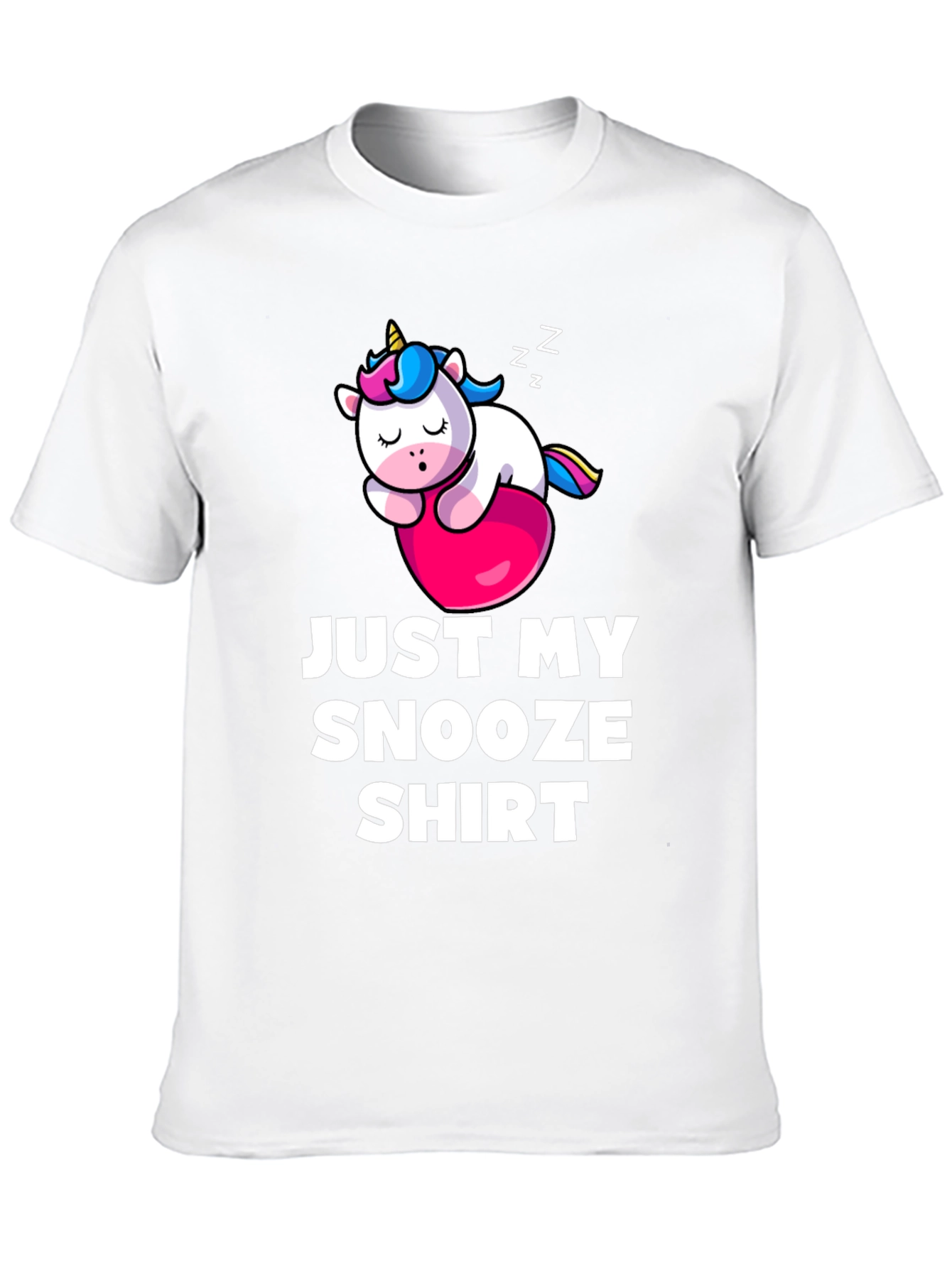 Black Just My Snooze Shirt - Unicorn Sleep Tee view 10