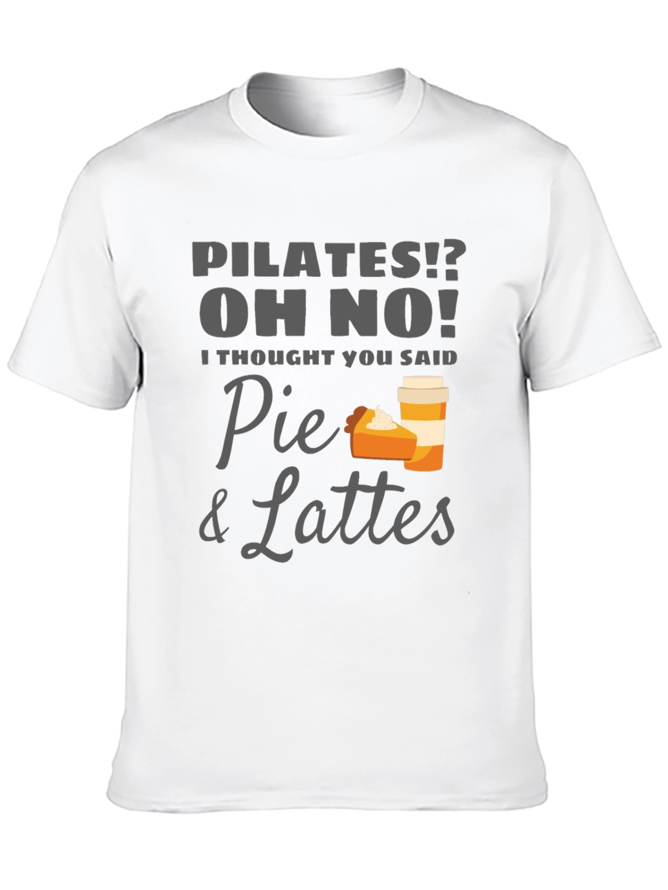 Black Pie & Lattes Graphic Tee - Funny Pilates T-Shirt view 10