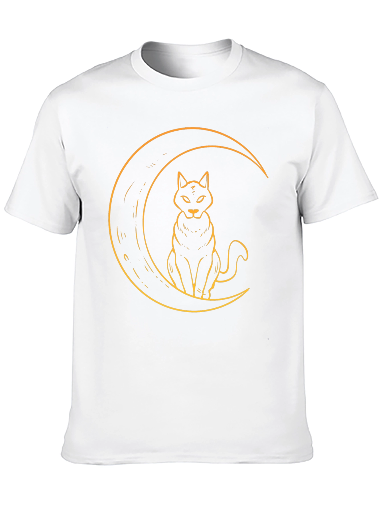 Black Cat Moon Graphic T-Shirt - Soft Cotton Tee view 10