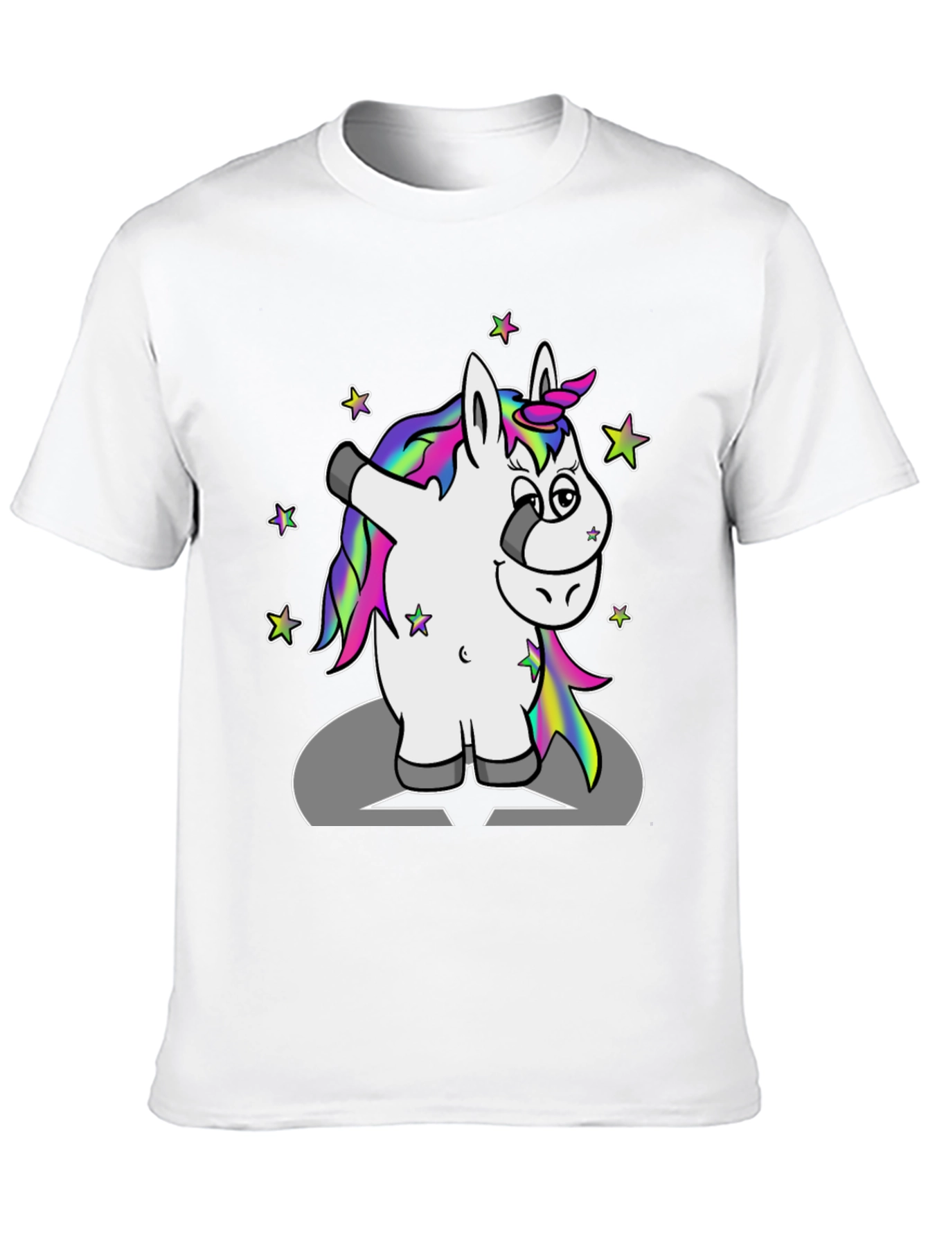 Black Dabbing Unicorn T-Shirt view 10