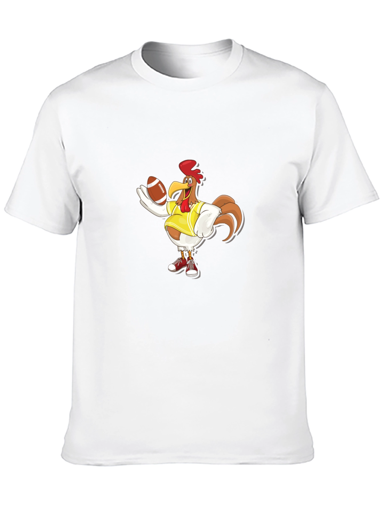Black Rooster Football T-Shirt - Black view 10