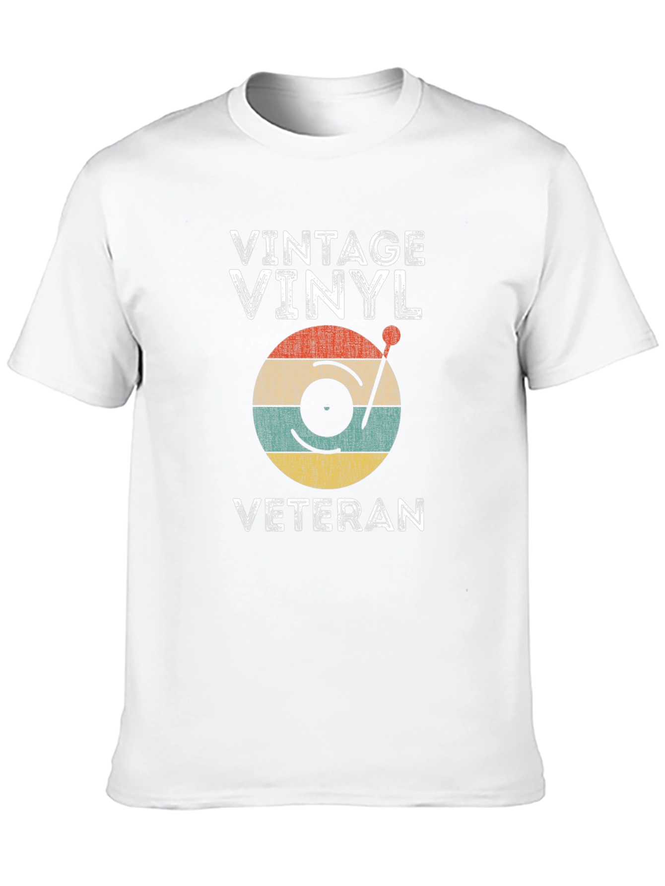 Black Vintage Vinyl Veteran T-Shirt view 10