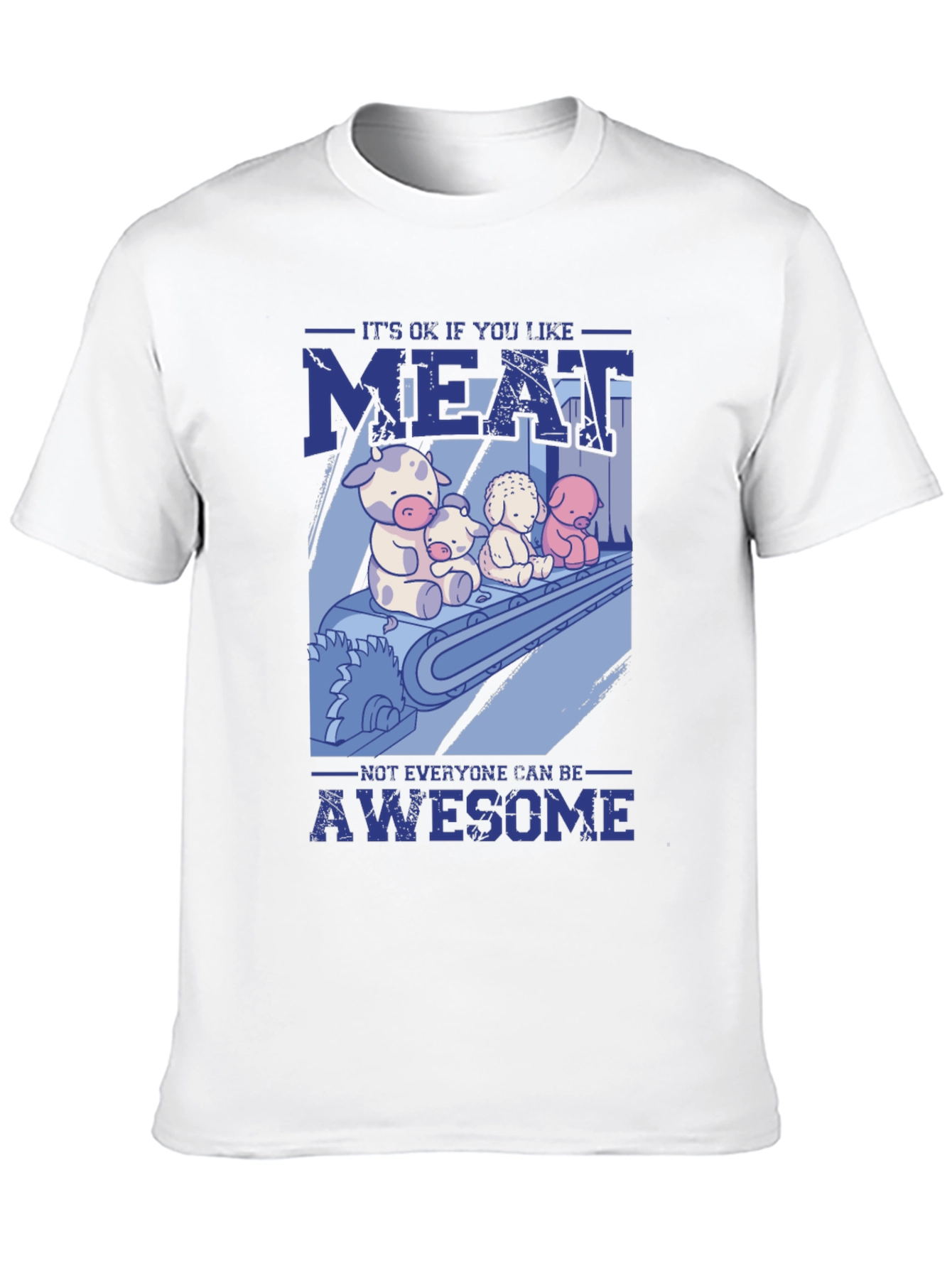 Black Humorous Meat Lover T-Shirt view 10
