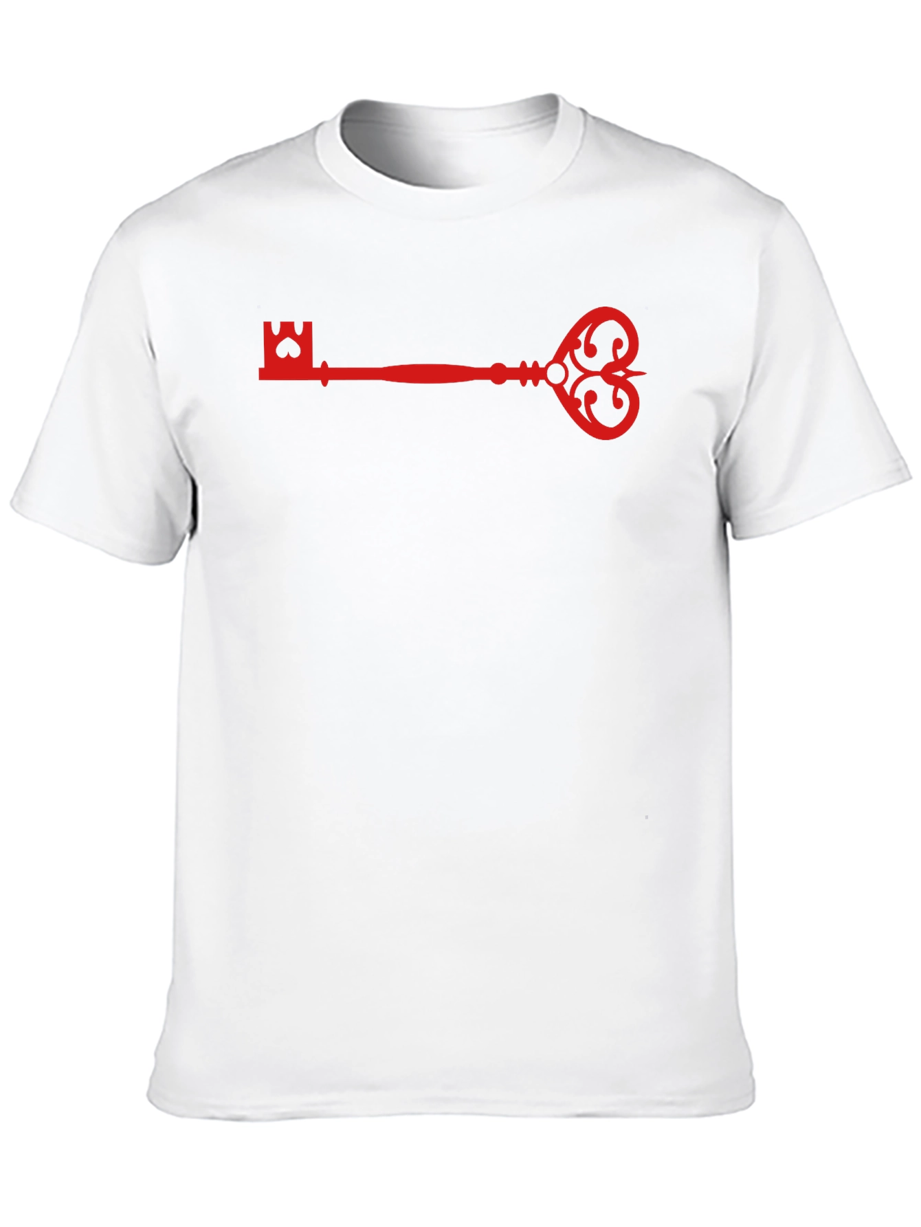Black Red Key Graphic Black T-Shirt view 10