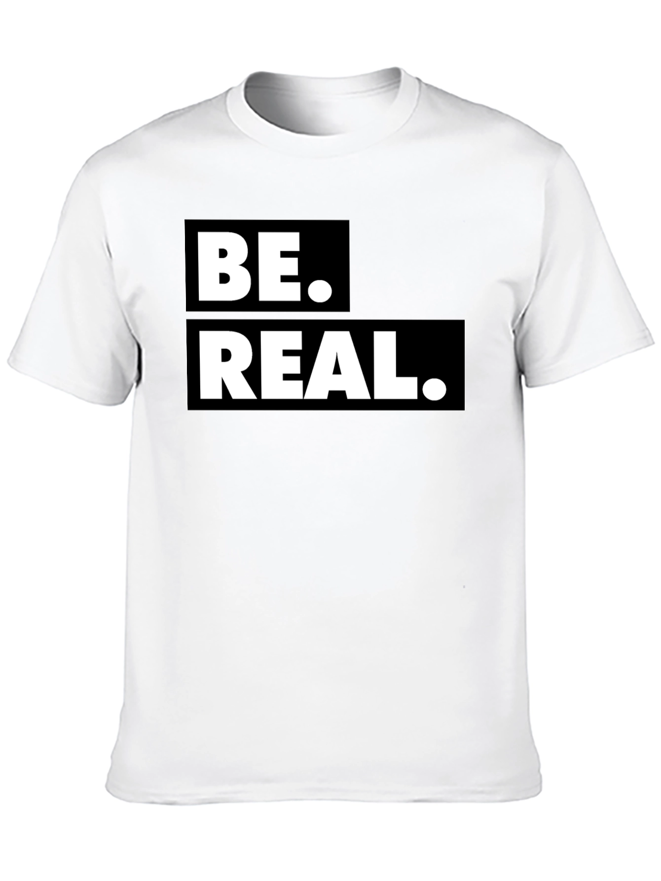 Black Be Real Graphic T-Shirt - Trendy Casual Tee view 10