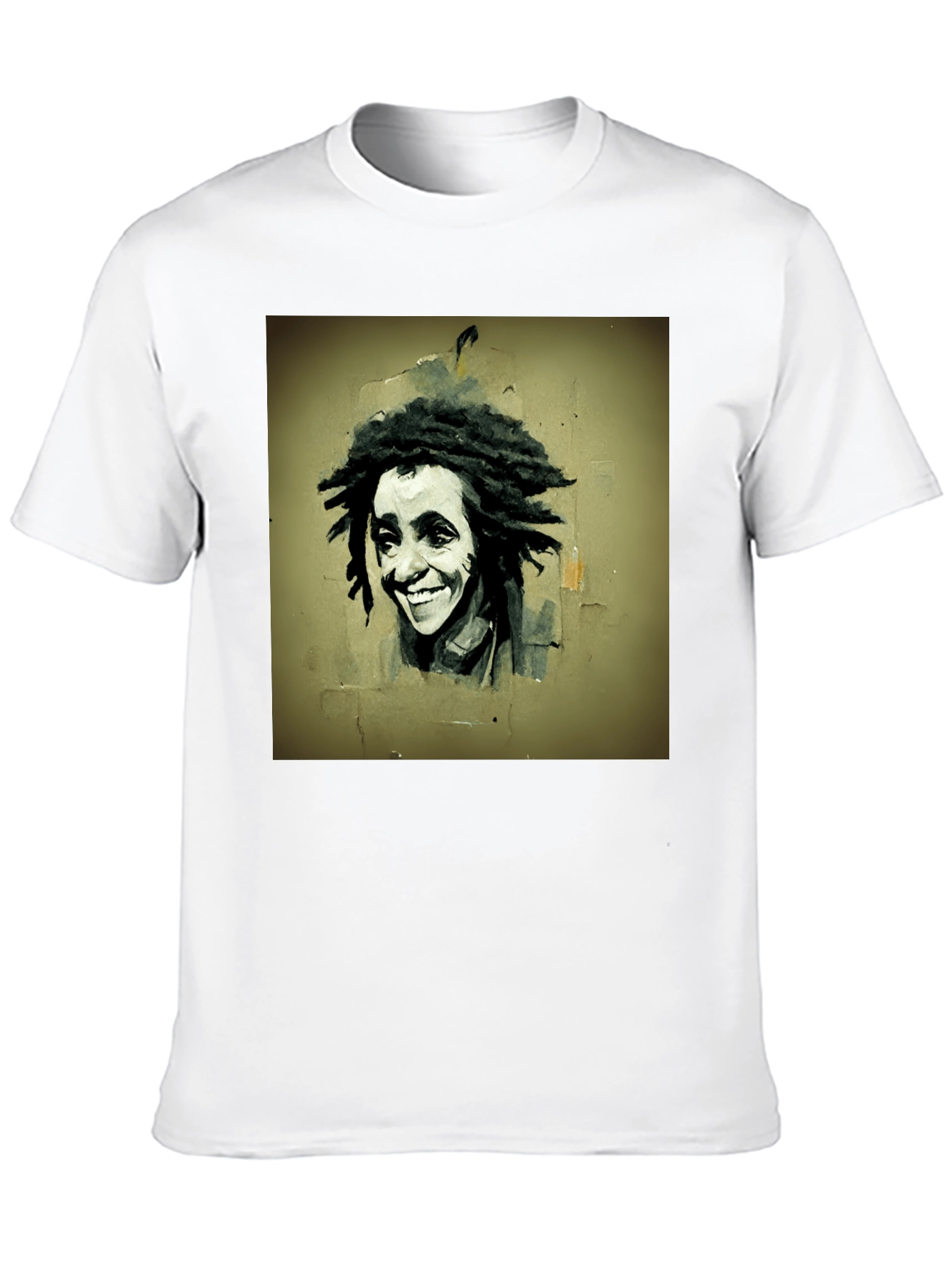 Black Rasta Portrait Graphic Tee - Unique Style view 10