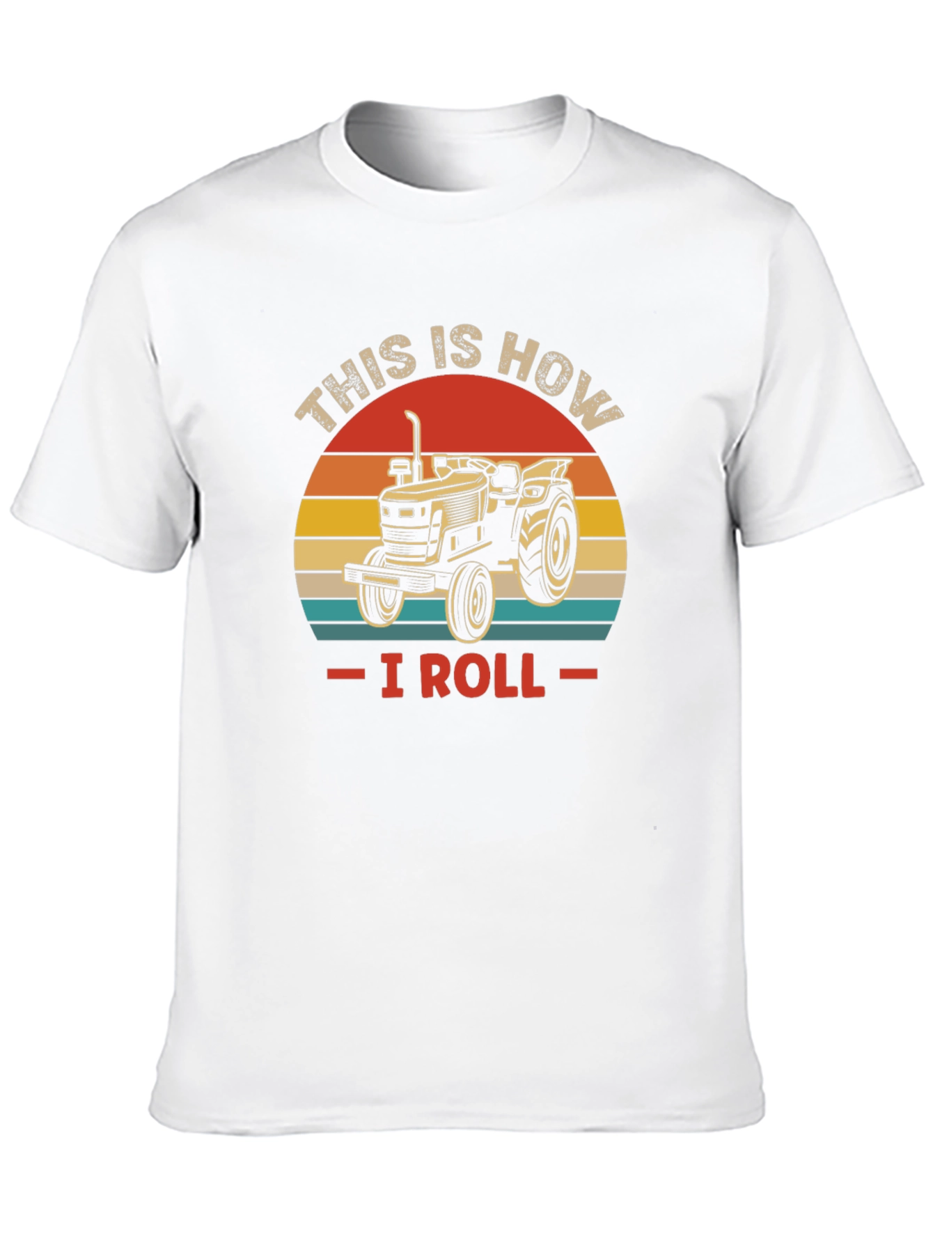 Black This is How I Roll Tractor T-Shirt view 10