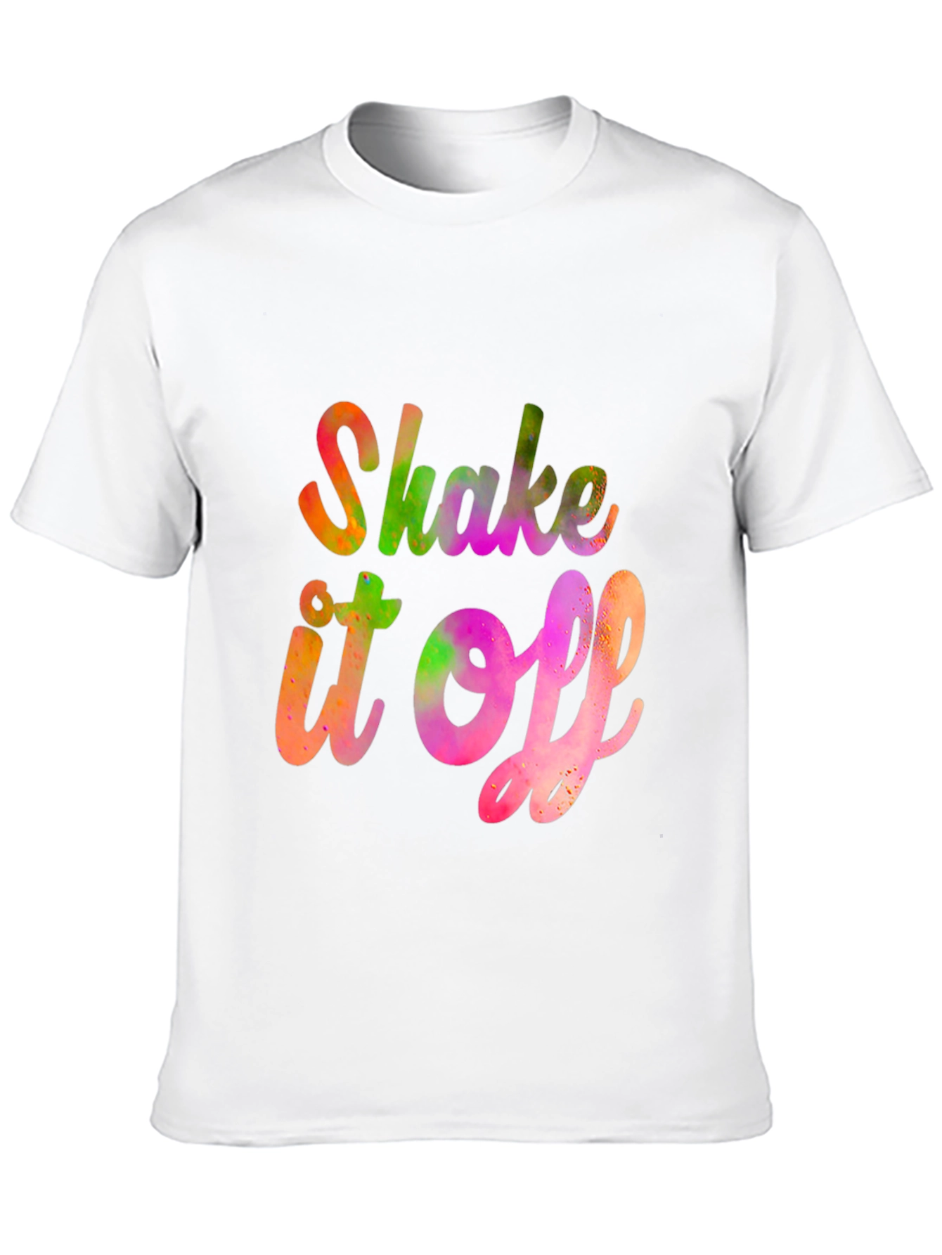 Black Shake It Off Graphic Tee - Vibrant Trendy Design view 10