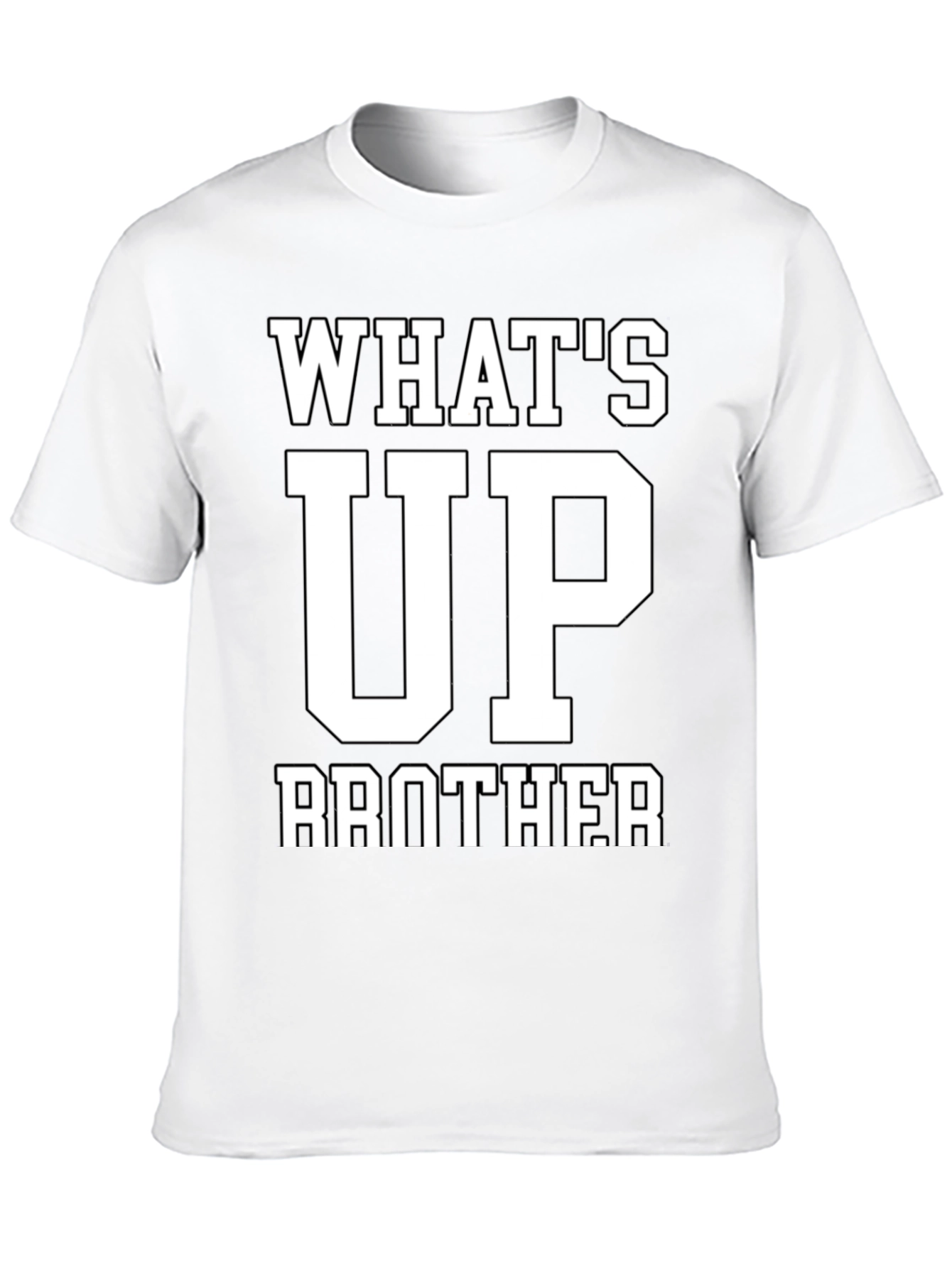 Black What's Up Brother Black Graphic T-Shirt view 10