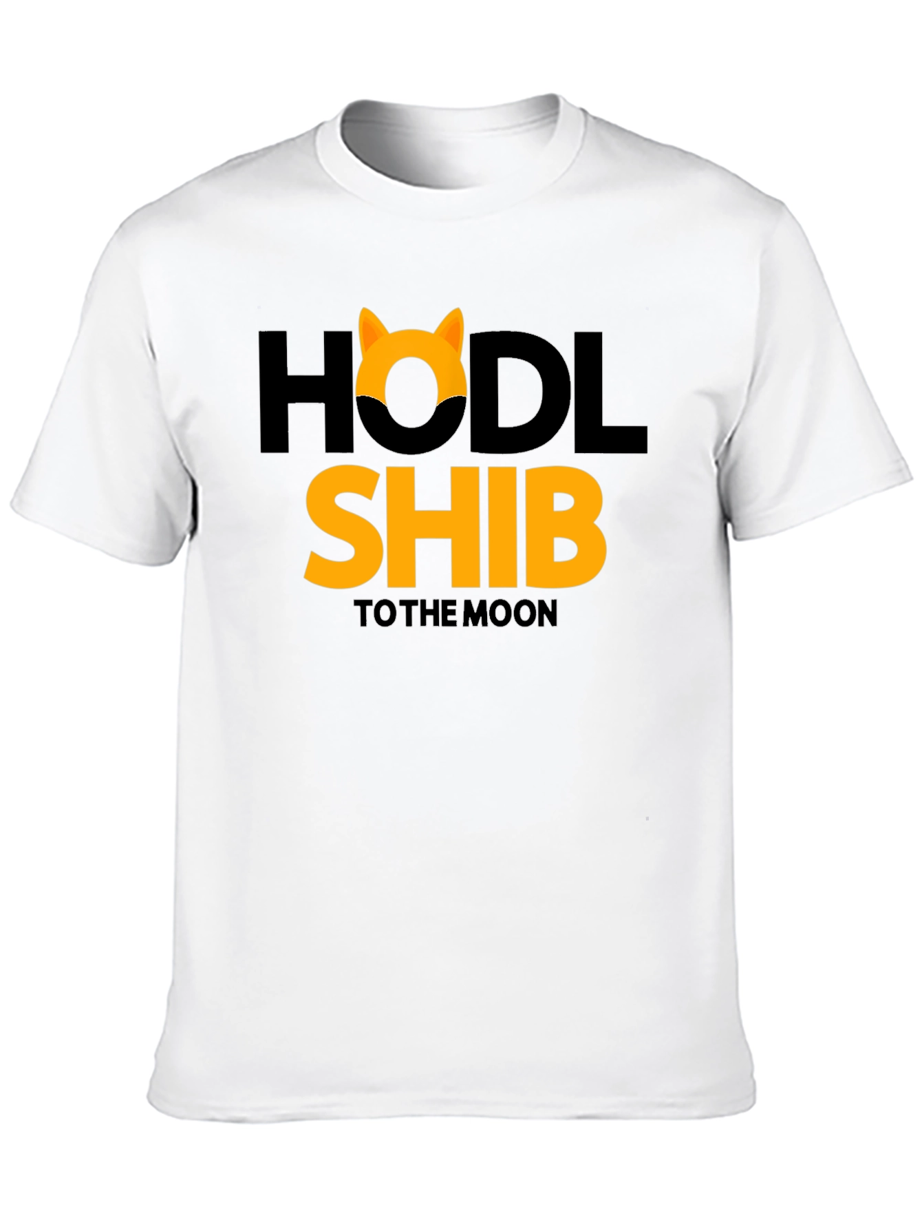Black HODL Shib to the Moon Black T-Shirt view 10