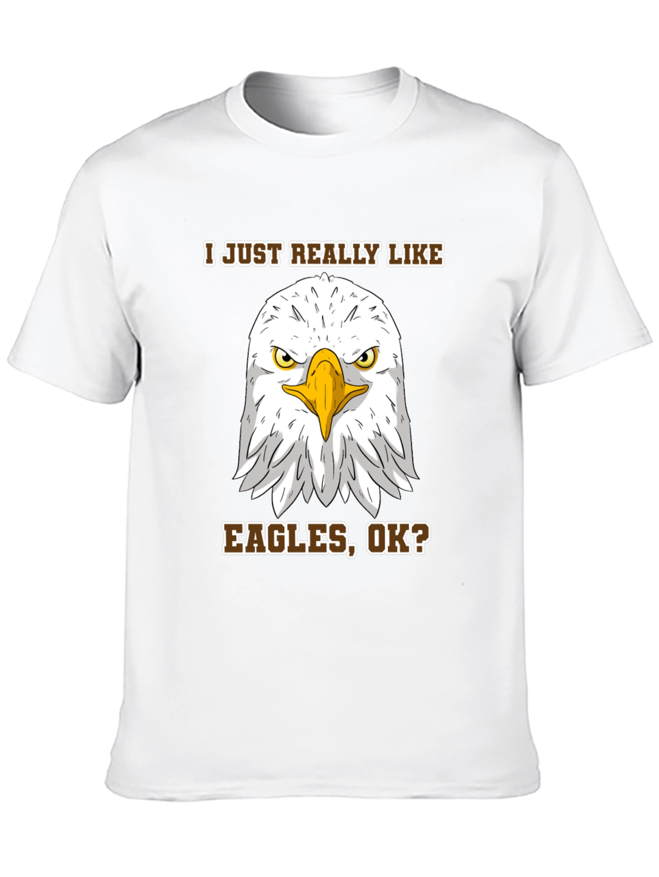 Black Eagle Lover T-Shirt - I Just Really Like Eagles, Ok? view 10