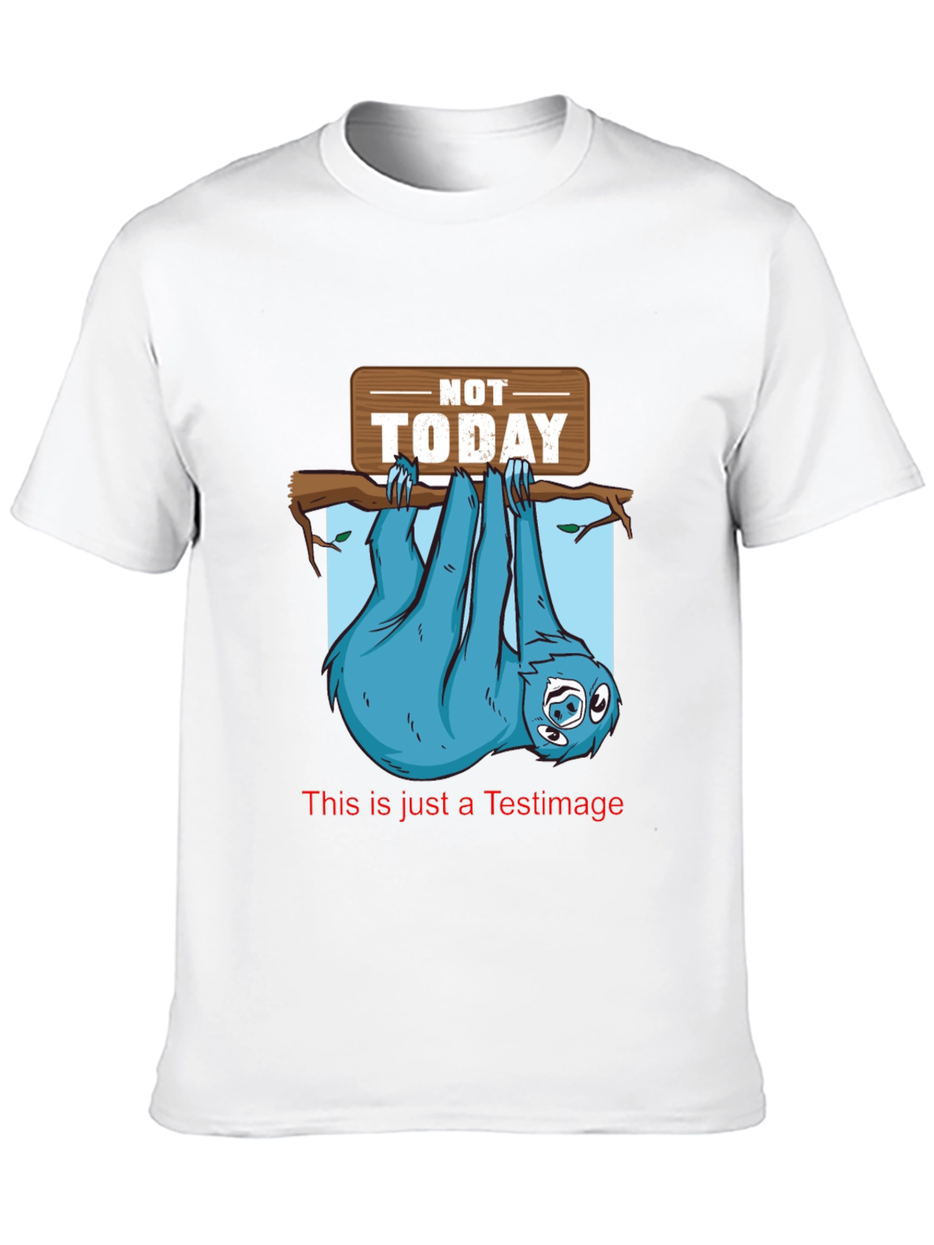 Black Not Today Sloth Graphic T-Shirt - Relaxed Fit view 10