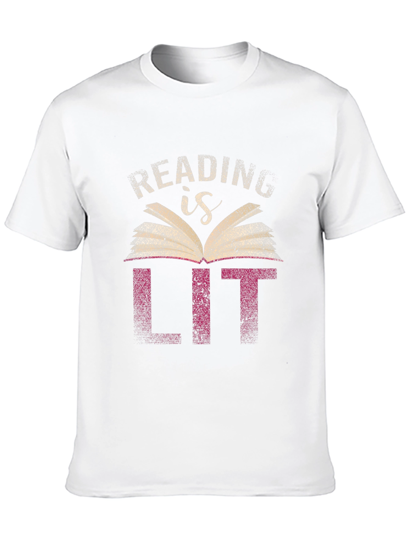Black Reading is Lit Graphic Tee - Book Lover T-Shirt view 10