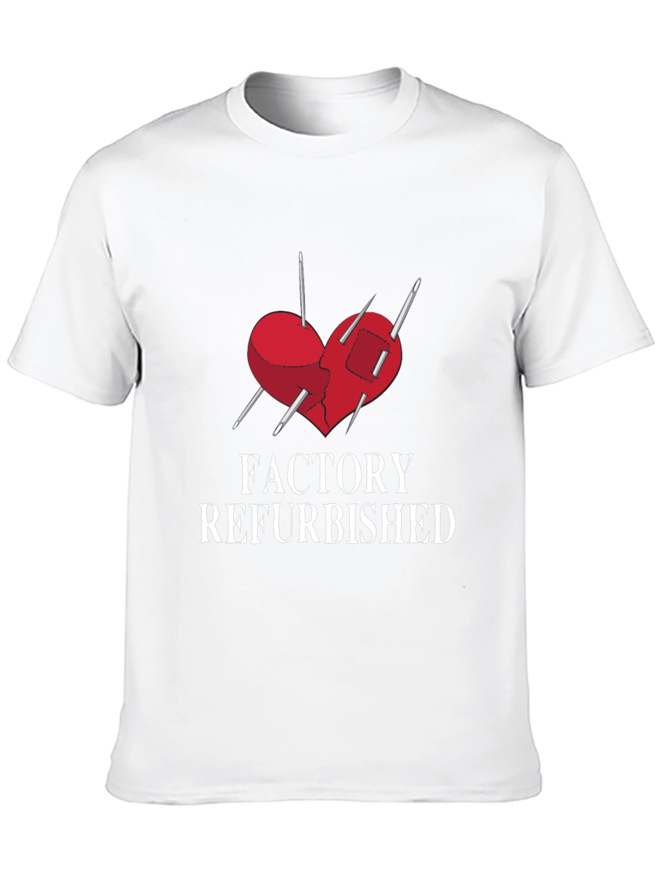 Black Factory Refurbished Heart Graphic Tee view 10