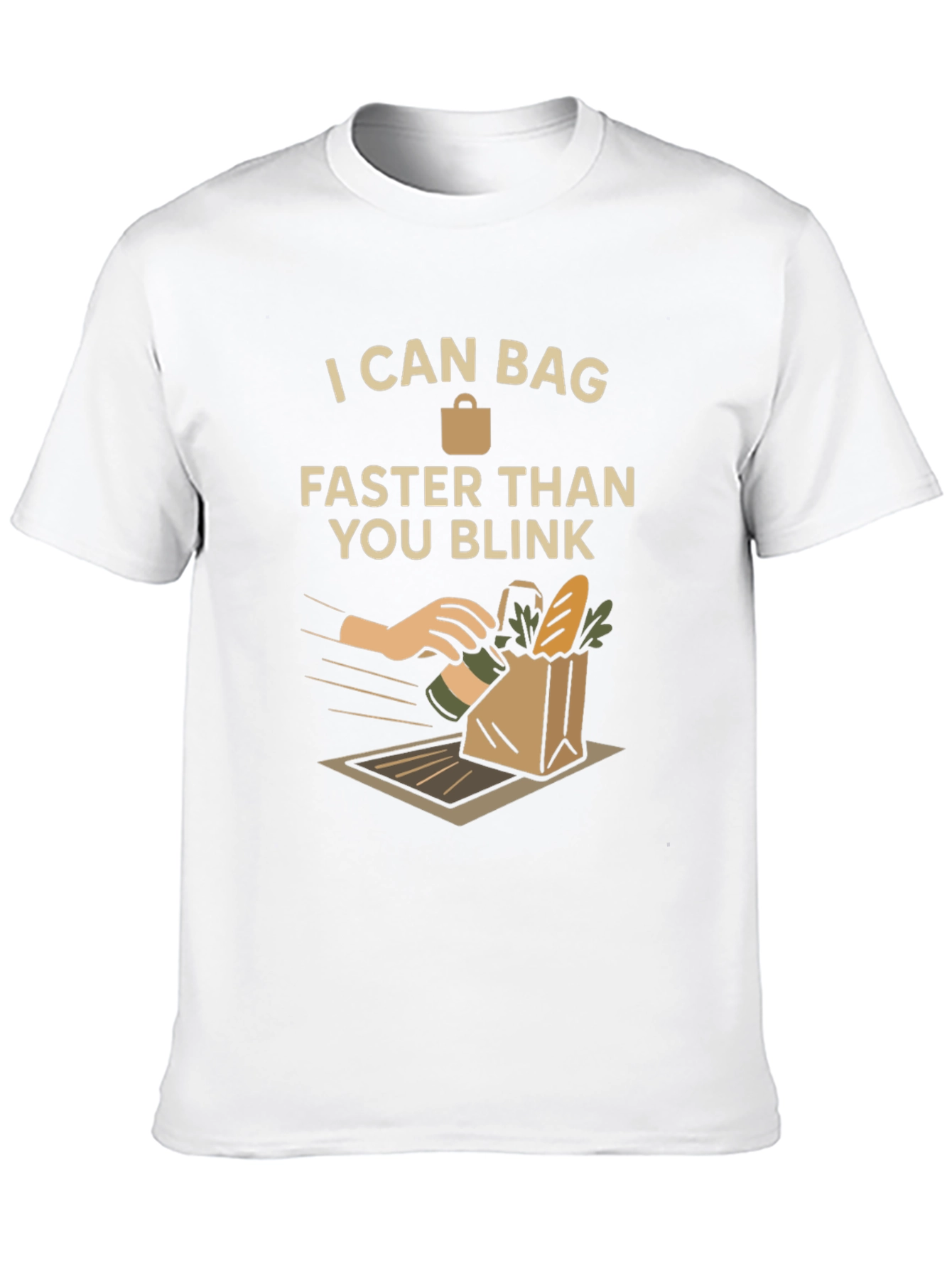 Black I Can Bag Faster T-Shirt view 10