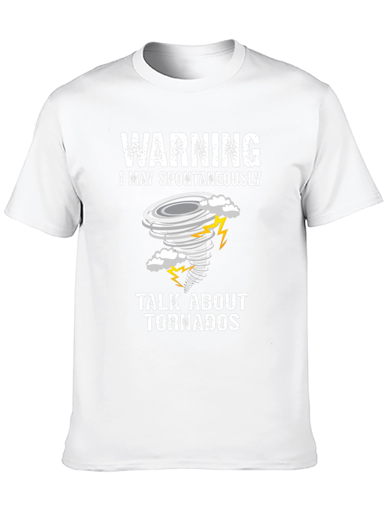 Black Warning Tornado T-Shirt: Spontaneously Talk About Tornadoes! view 10