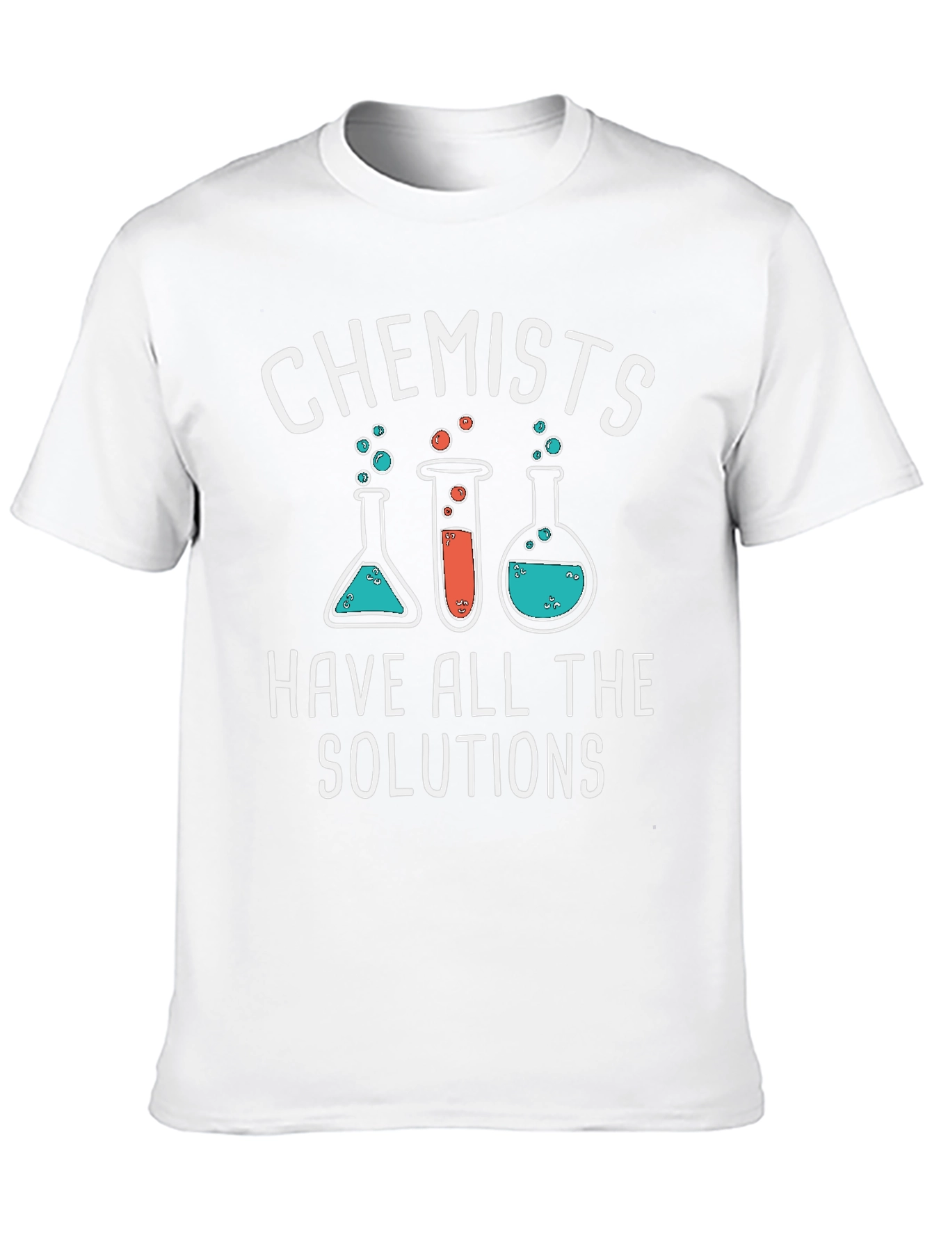 Black Chemist Humor Black T-Shirt - Solutions Graphic Tee view 10