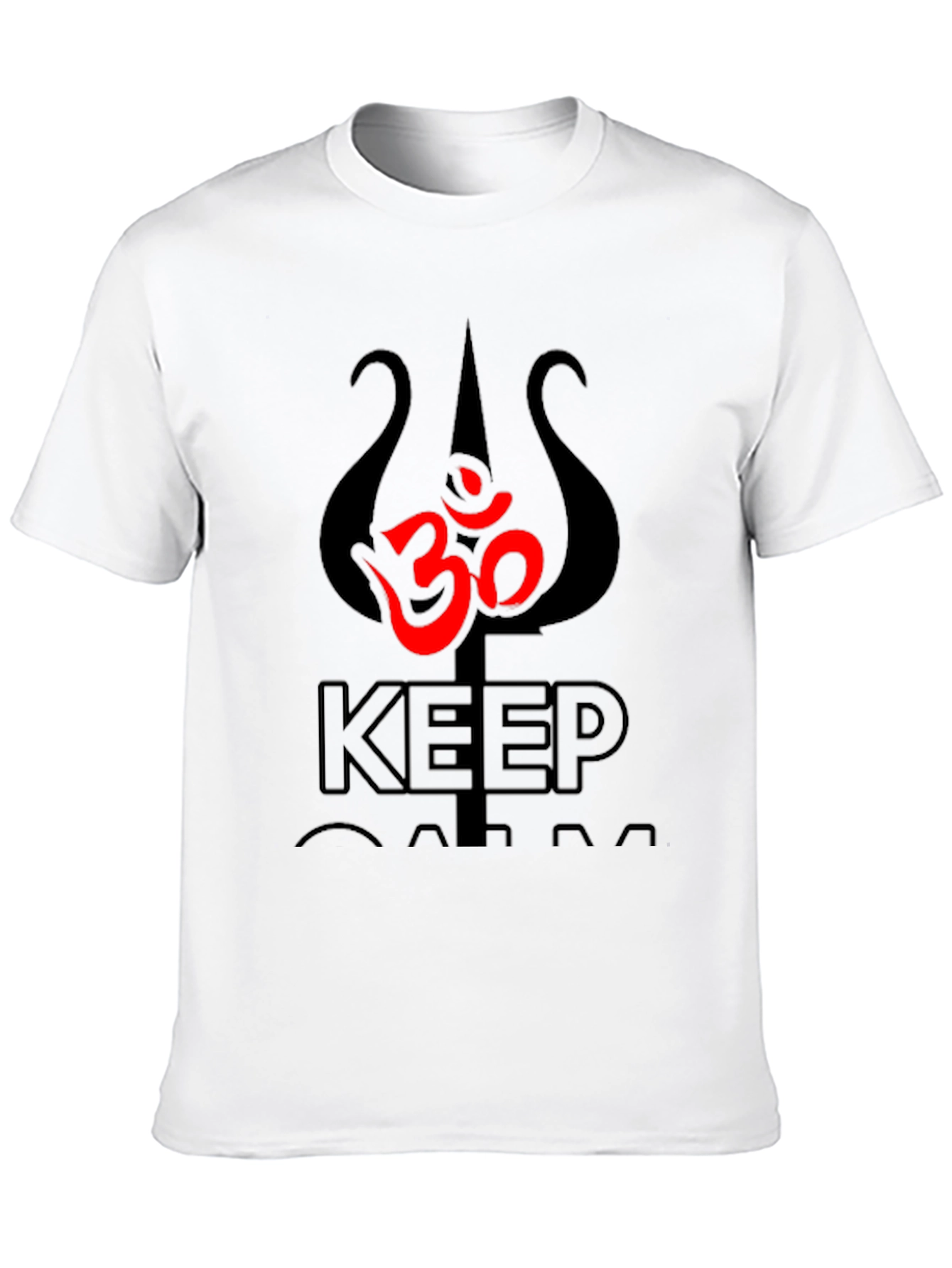 Black Om Symbol Black T-Shirt view 10