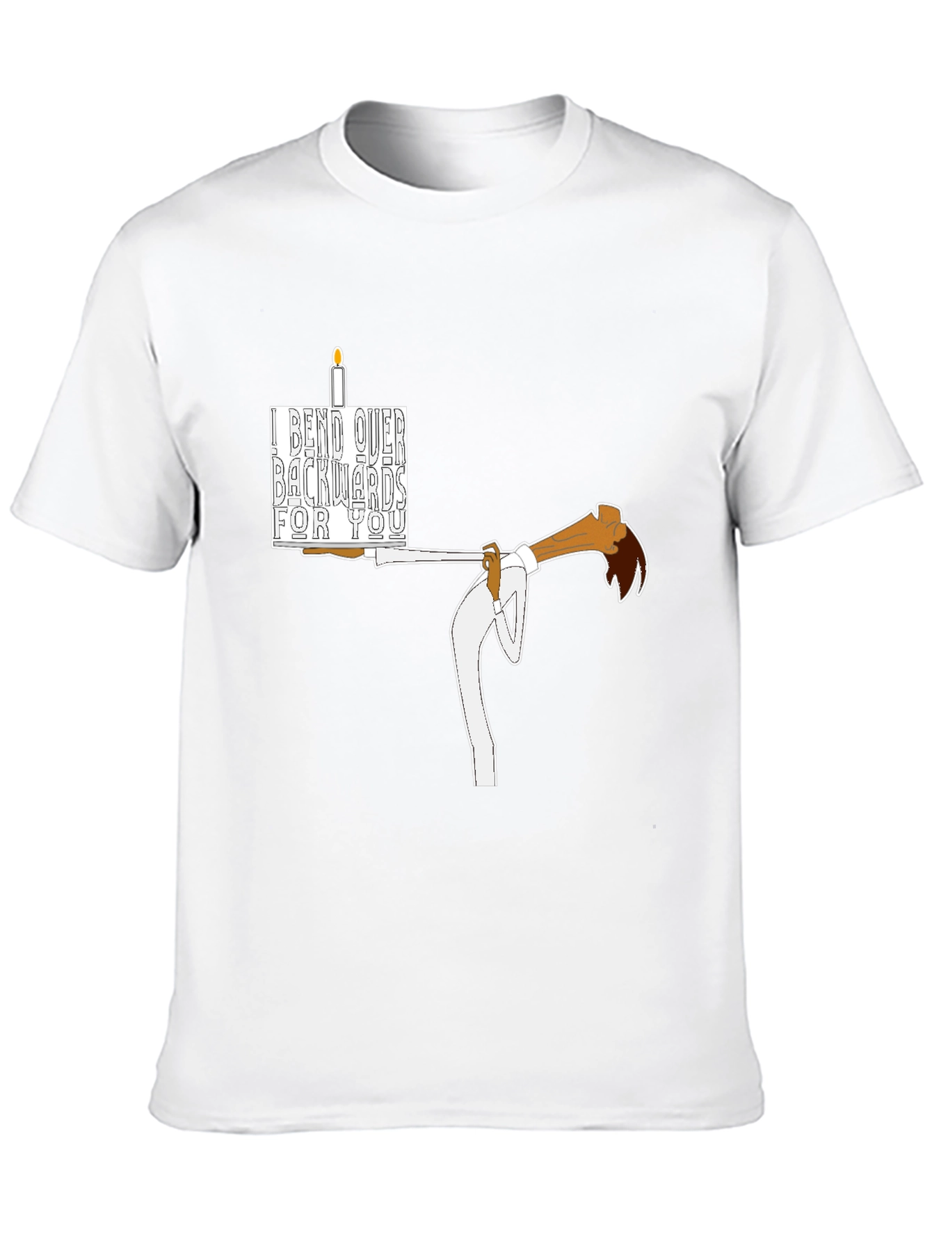 Black I Bend Over Backwards For You T-Shirt view 10