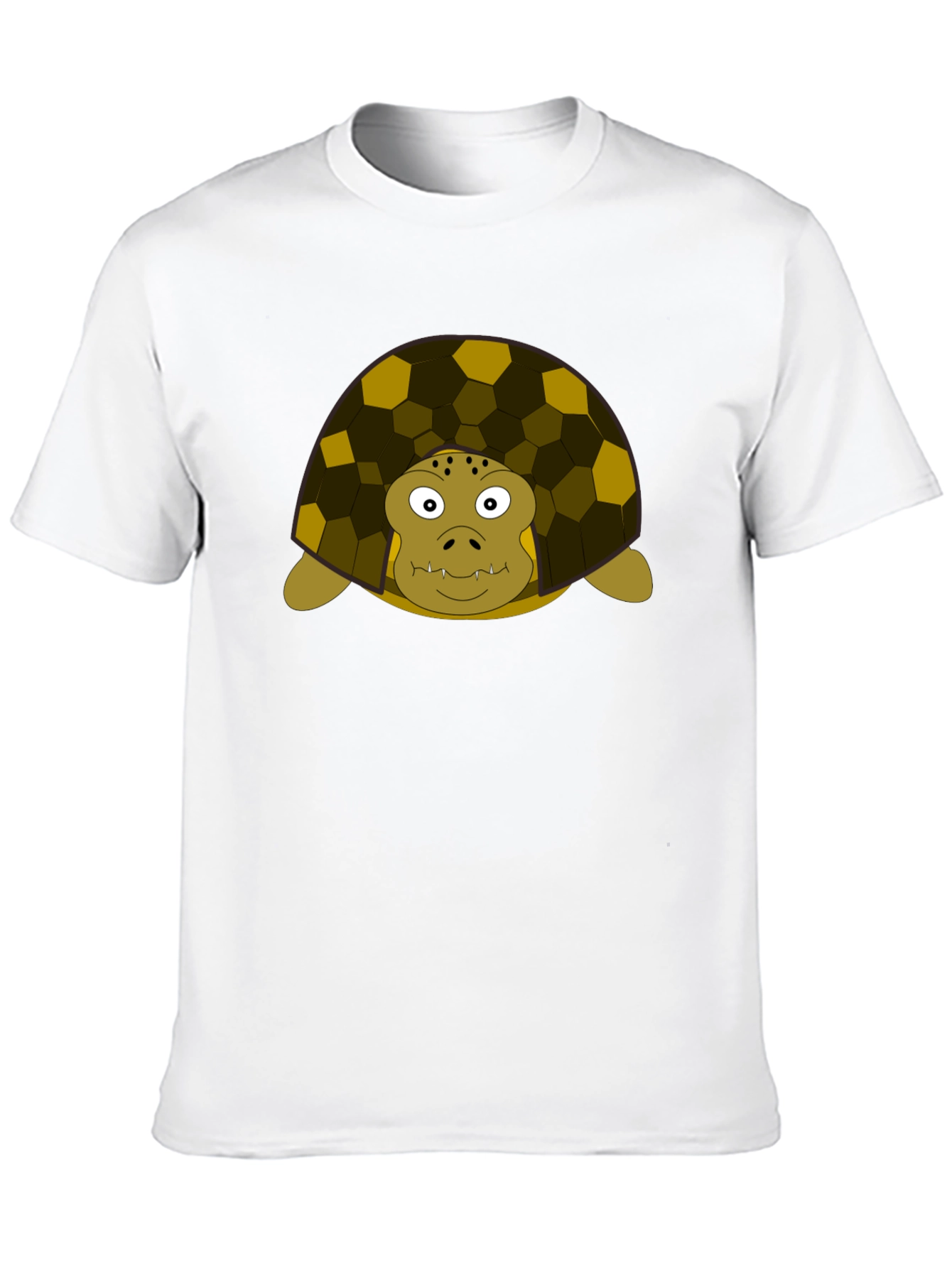 Black Cartoon Turtle Graphic Tee - Unisex Crew Neck T-Shirt view 10
