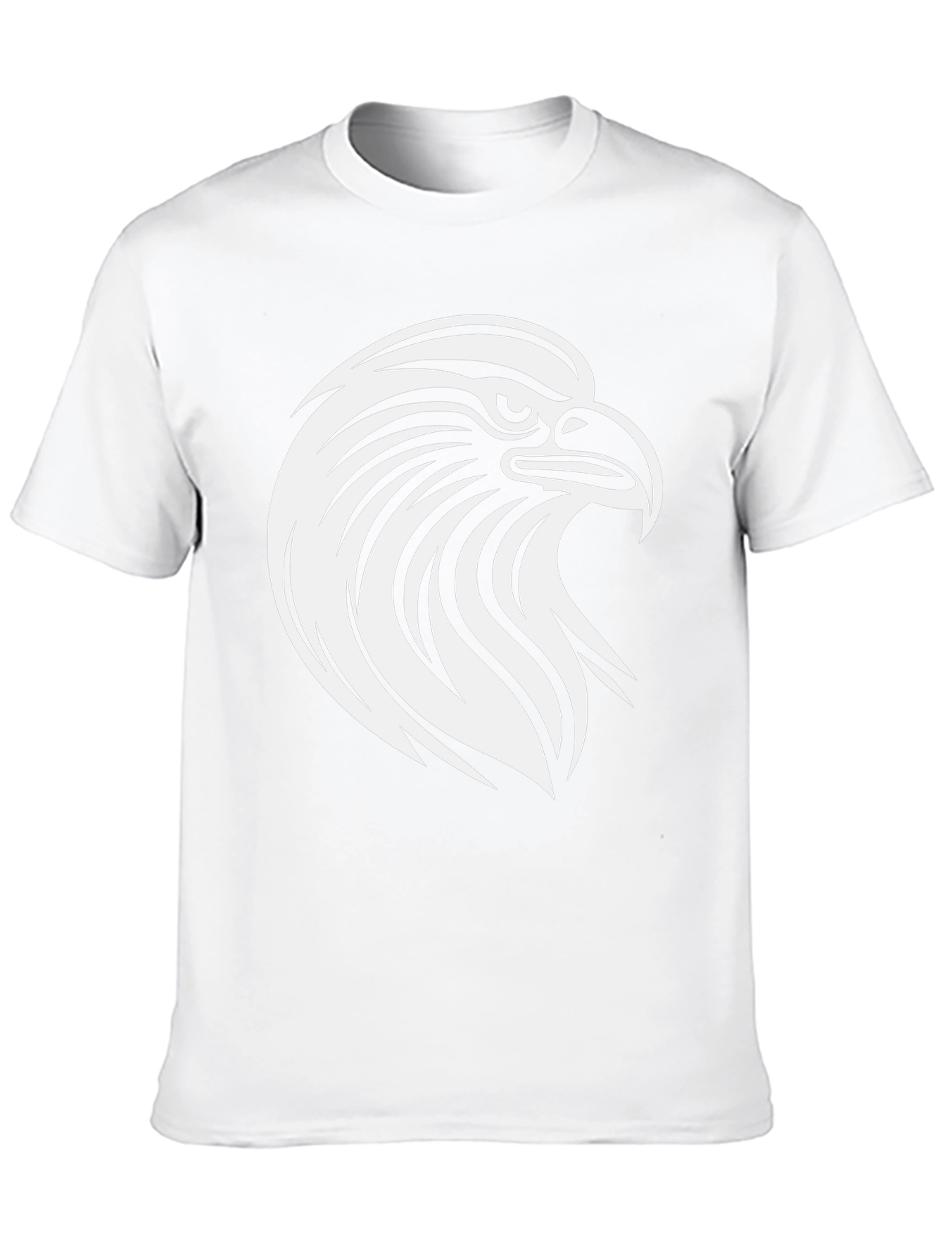Black Bold Eagle Graphic Tee - Black Cotton T-Shirt view 10