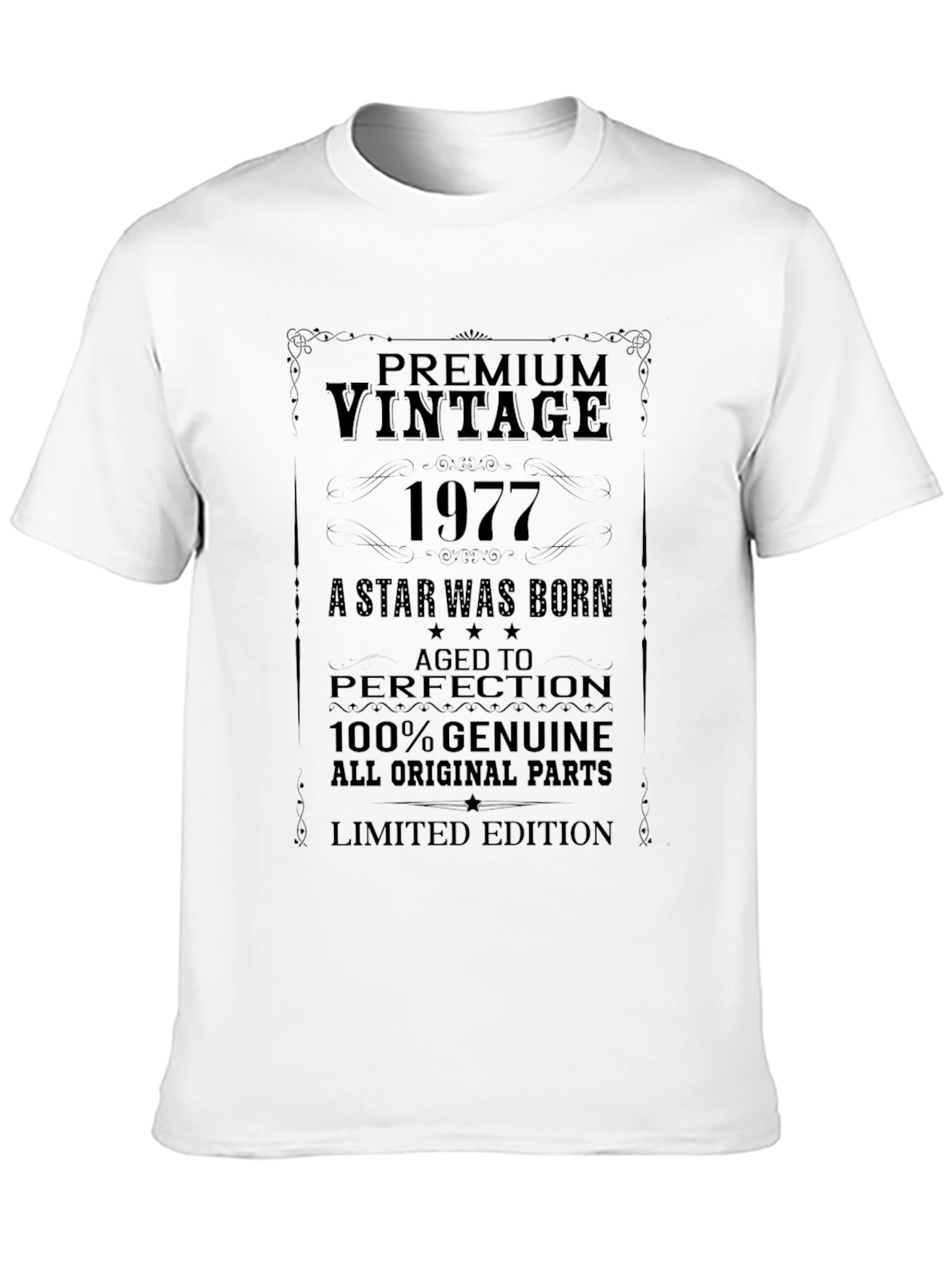 Black Premium Vintage 1977 Limited Edition T-Shirt view 10